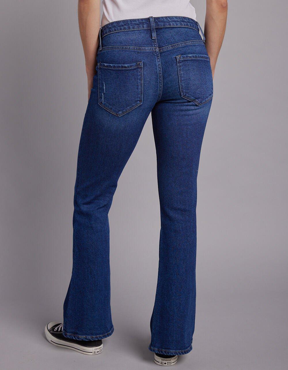 RSQ Womens Low Rise Flare Jeans - MEDIUM WASH Product Image