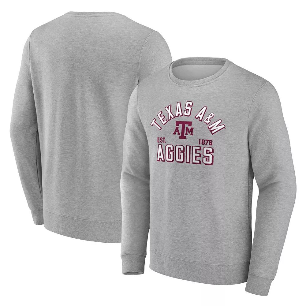 Men's Fanatics Gray Texas A&M Aggies Standard Division Fleece Pullover Sweatshirt, Size: Medium, Grey Product Image