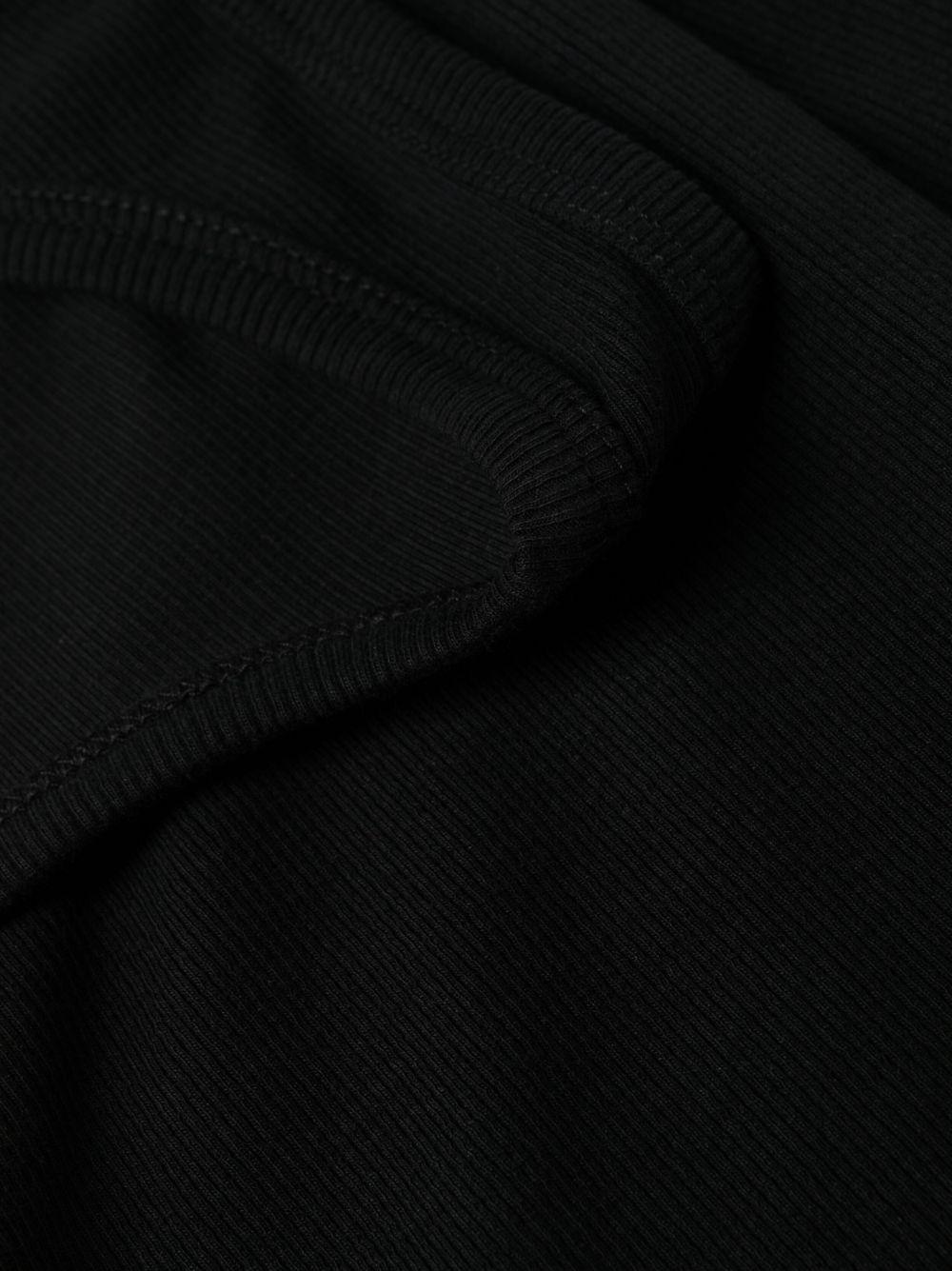 embroidered-logo ribbed-knit dress Product Image