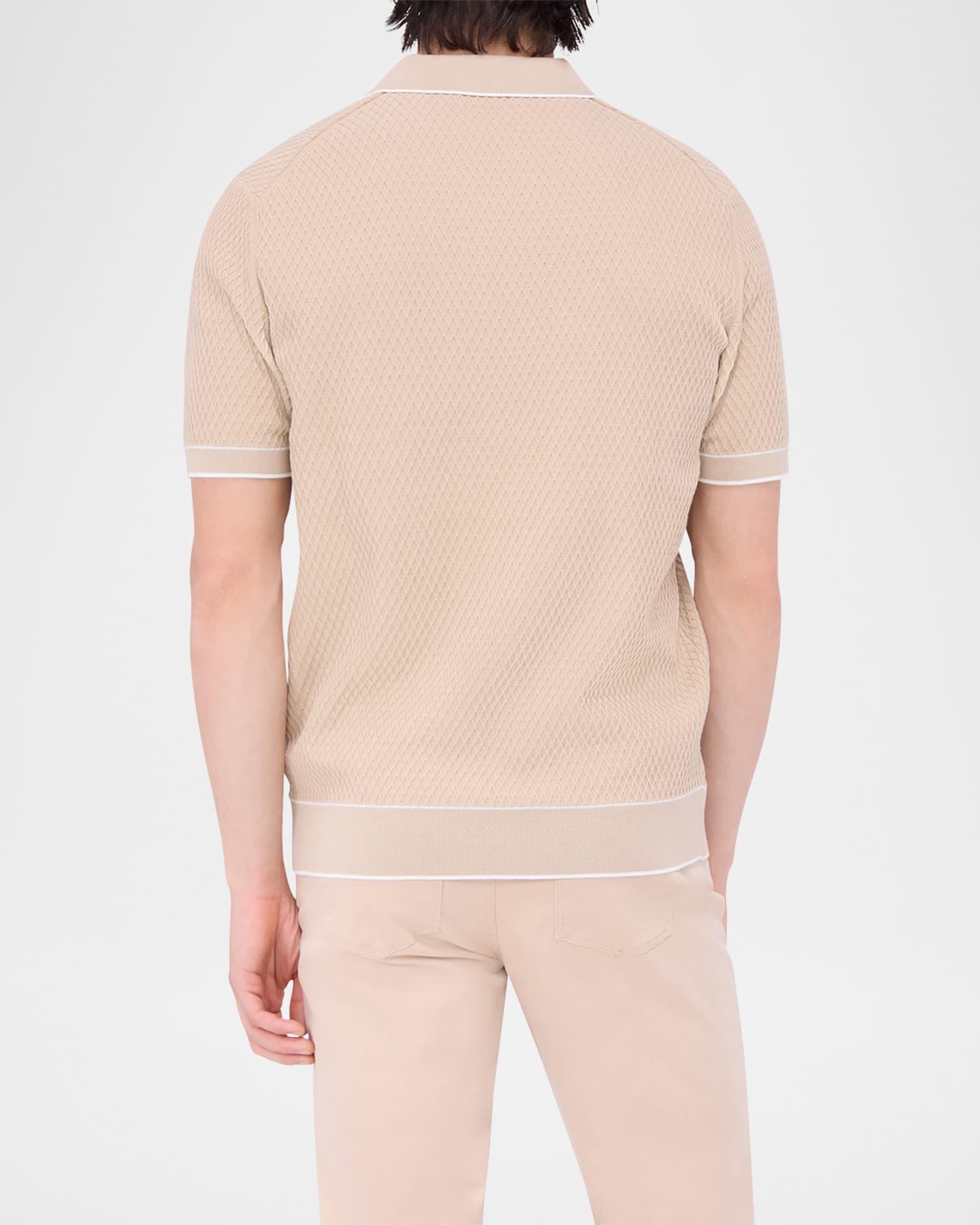 Mens Jacquard Johnny Collar Sweater Product Image