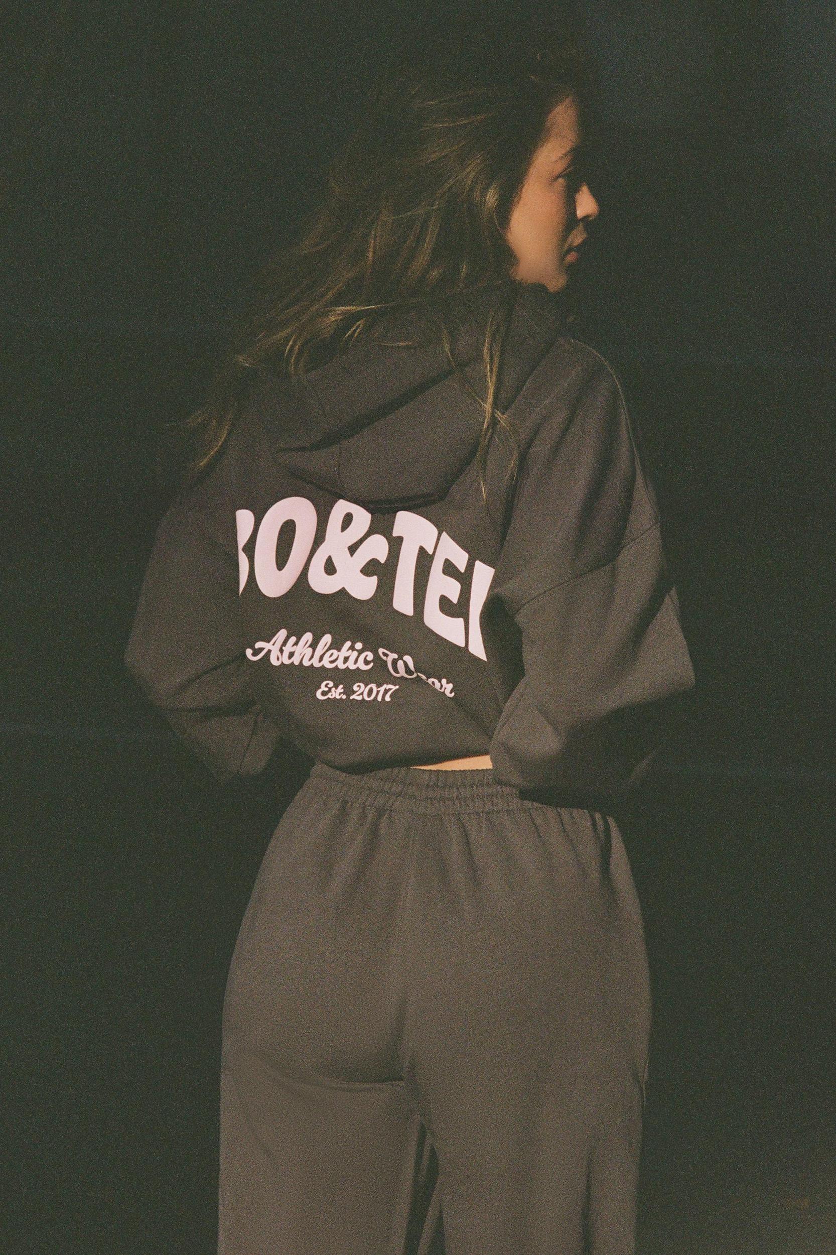 Oversized Hoodie in Charcoal Grey Product Image