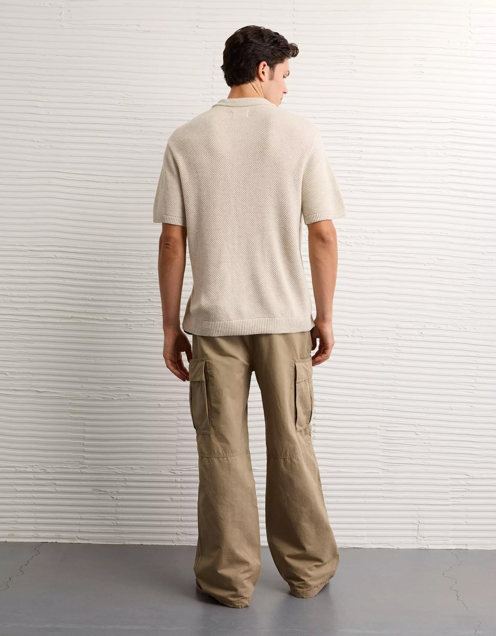 AE Pique Sweater Polo Shirt Product Image