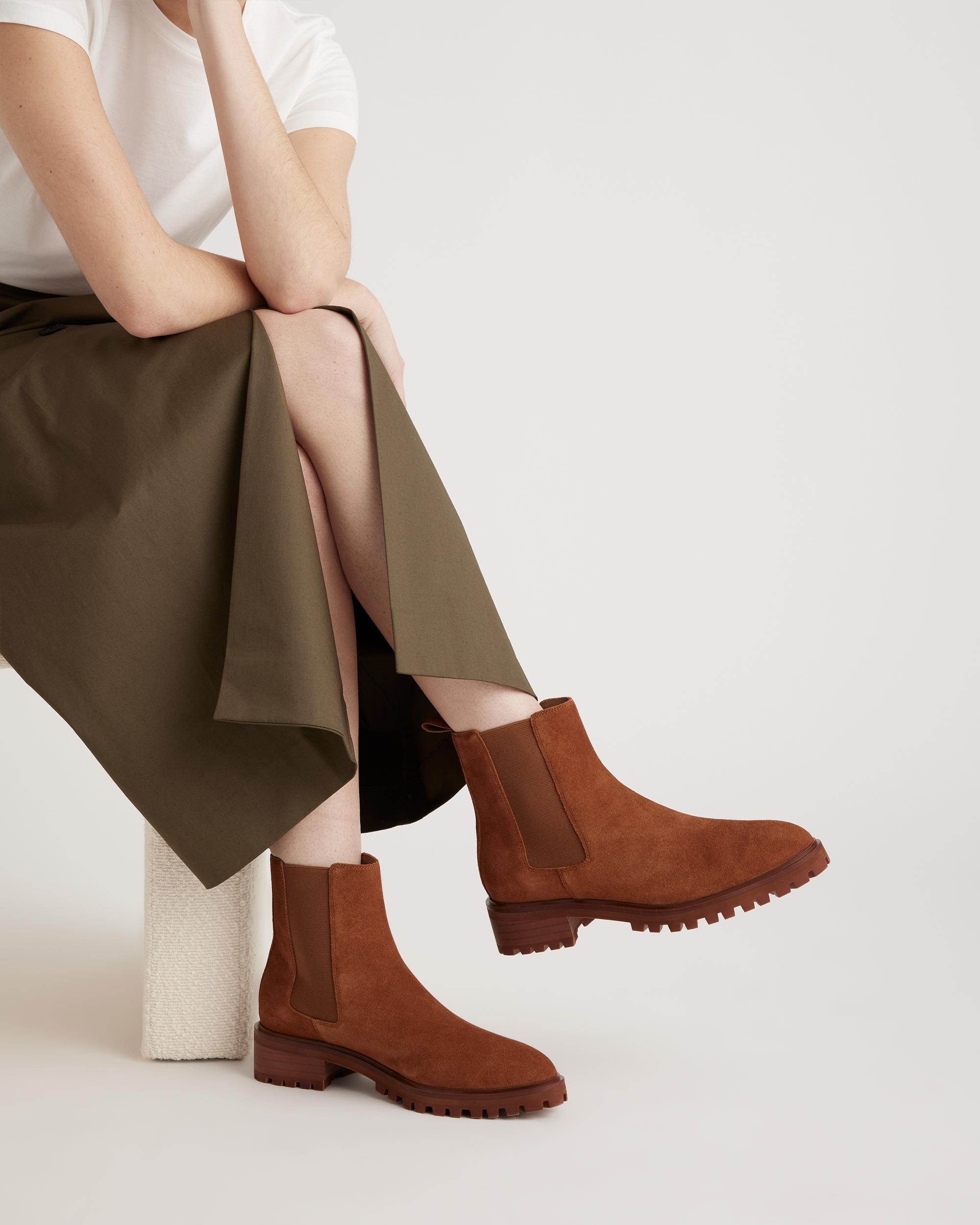 Quince | Women's Suede Chelsea Boot Suede Leather Product Image