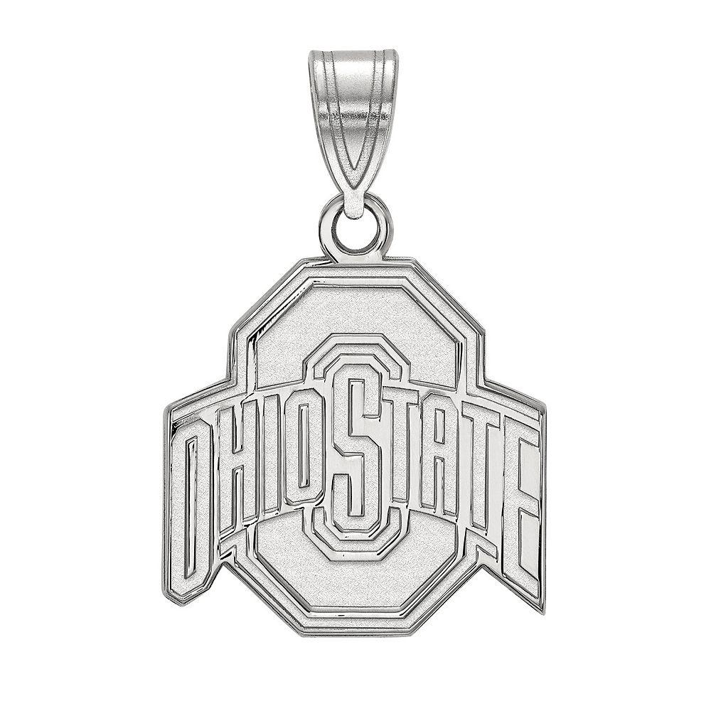 LogoArt Sterling Silver Ohio State Buckeyes Pendant, Women's, Size: 22 mm Product Image