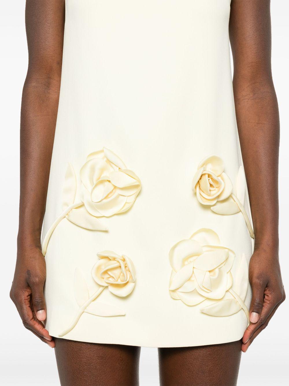 flower-appliqué mini dress  Product Image
