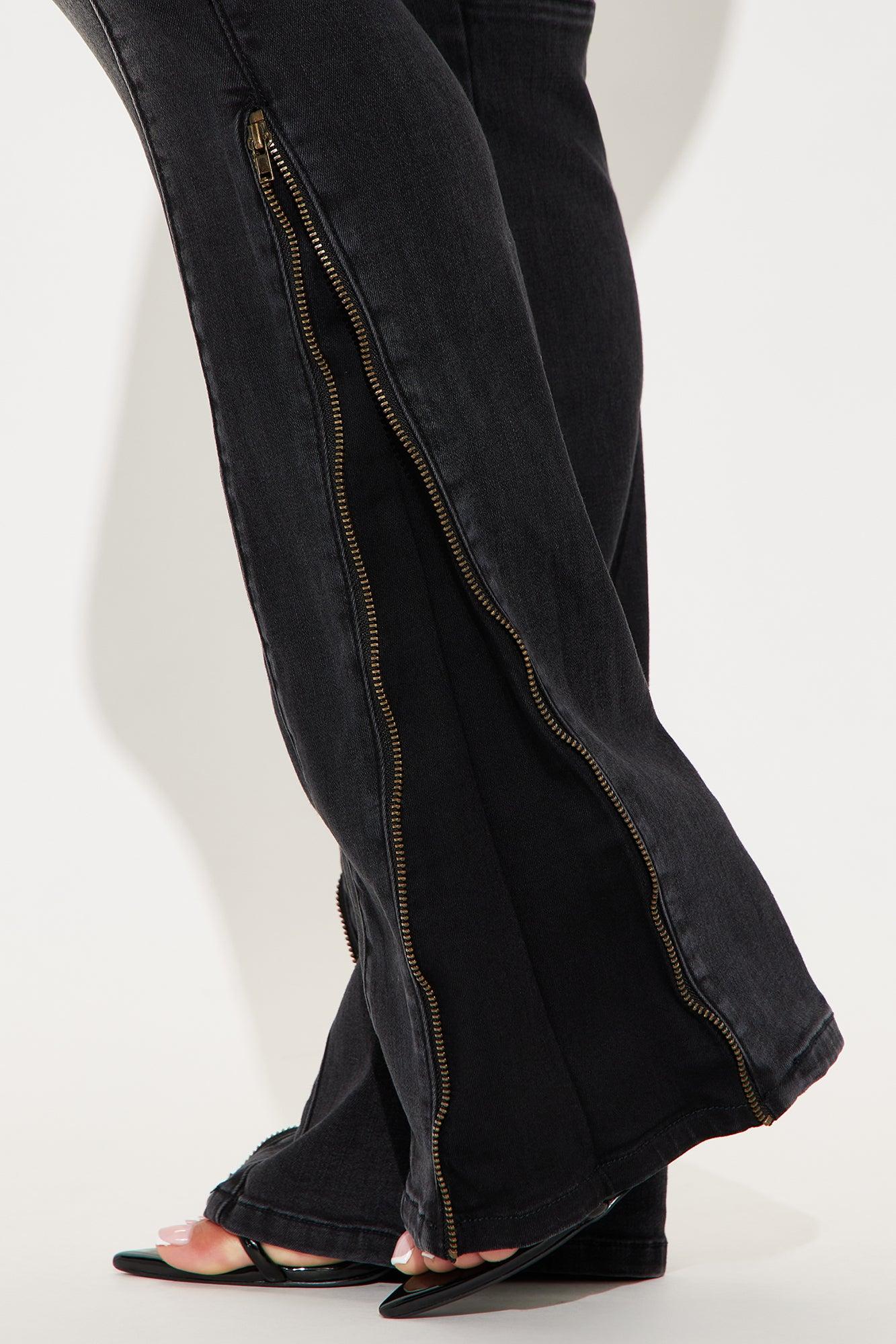 Certified Ten Crossover Moto Bootcut Jeans - Black Wash Product Image