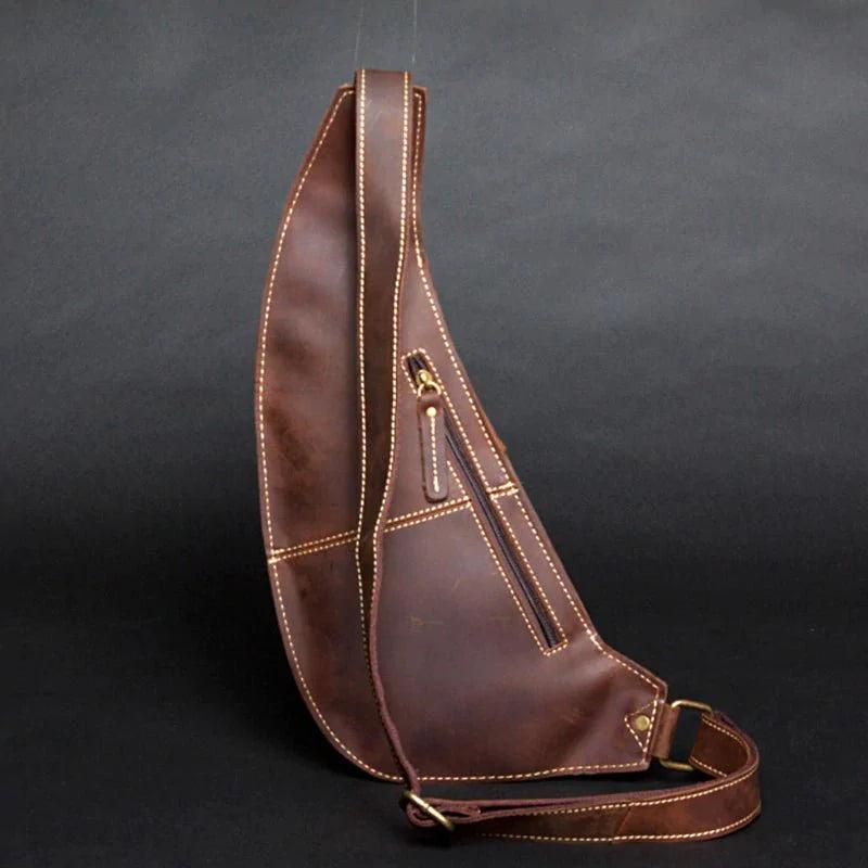 Perfect Leather Chest Pack Men's Leather Sling Bag Chest Bag Product Image