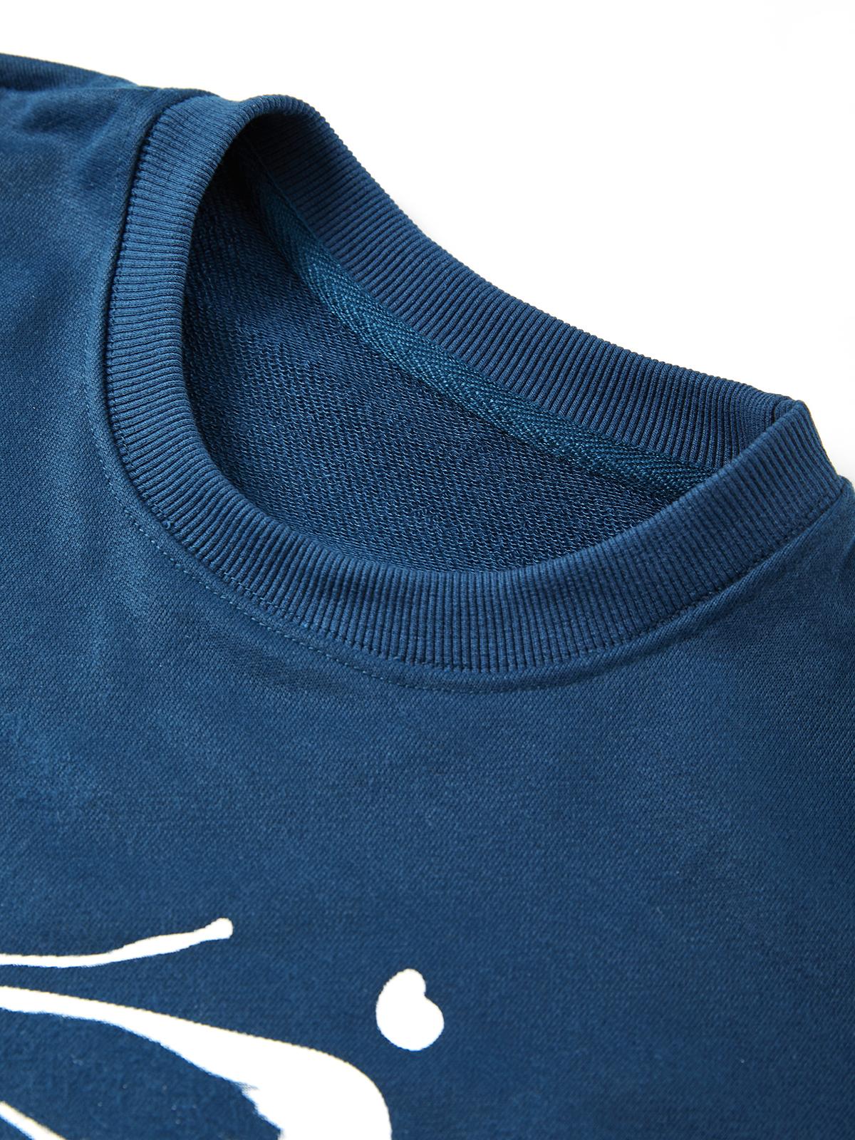 Splash Butterfly Print Sweatshirt Product Image