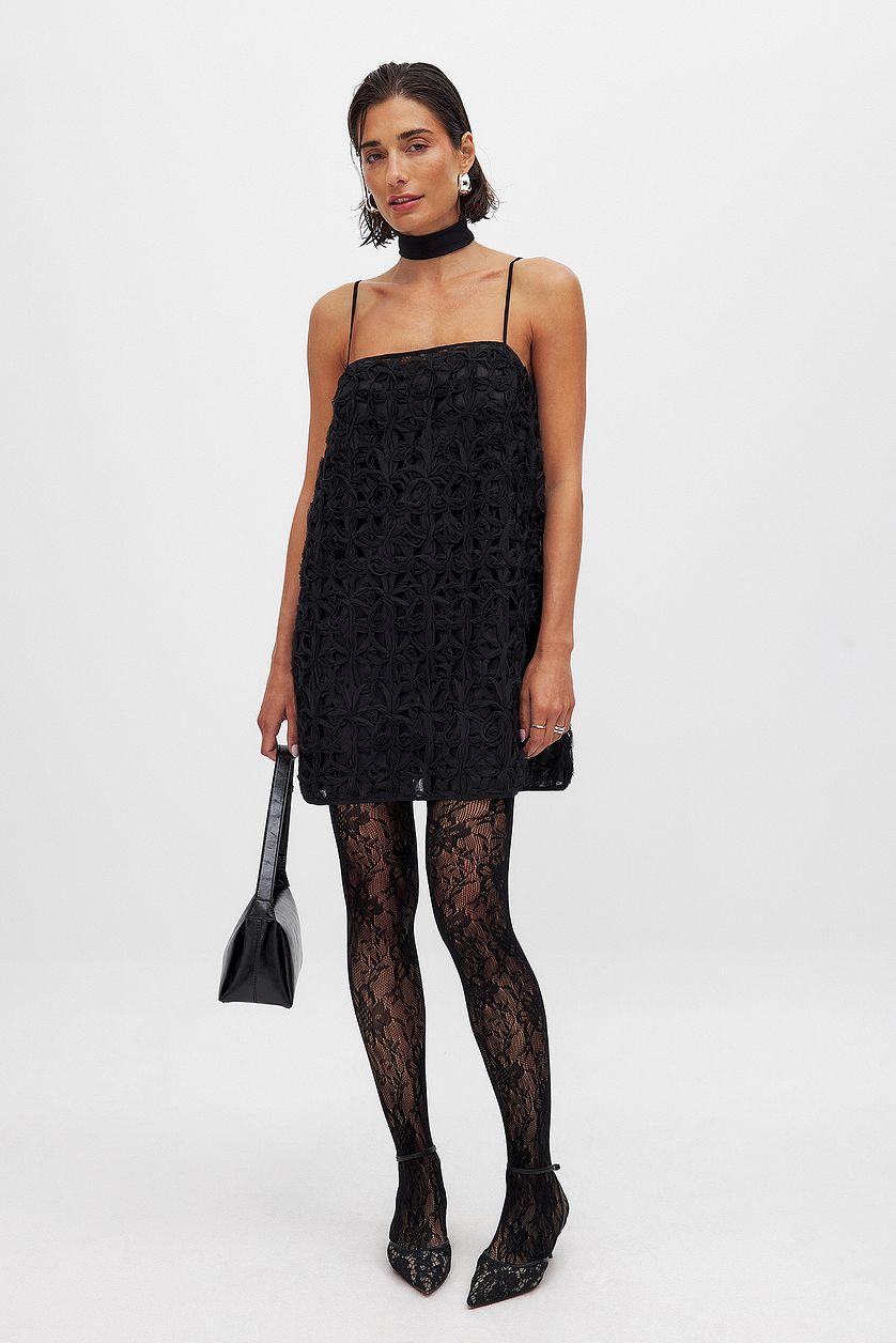 Organza A-Line Mini Dress Product Image