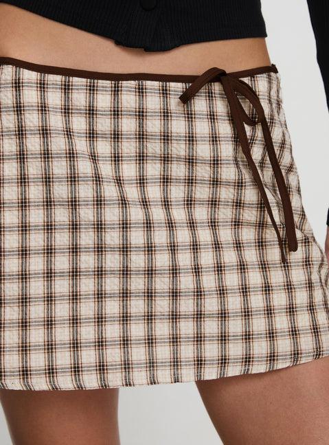 Korren Low Rise Skort Plaid Product Image