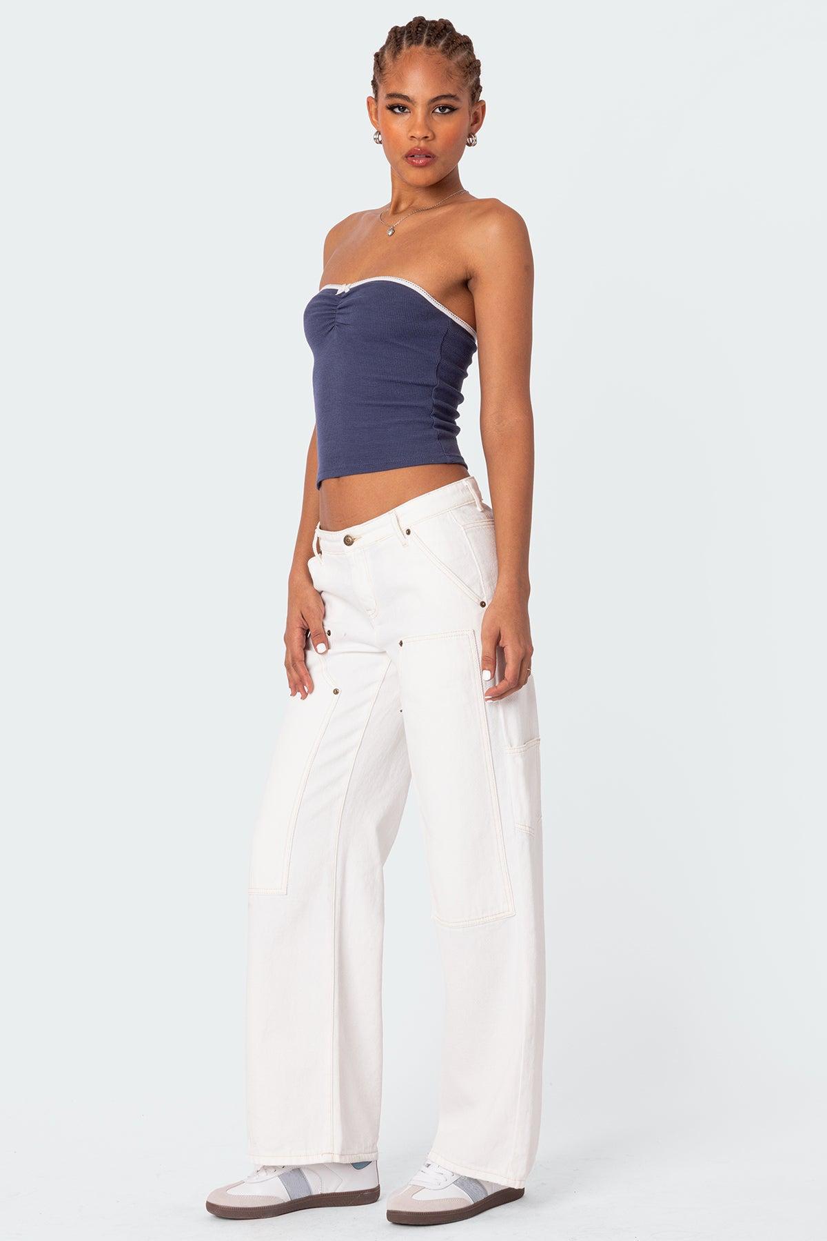 Ayla Low Rise Baggy Carpenter Jeans Product Image