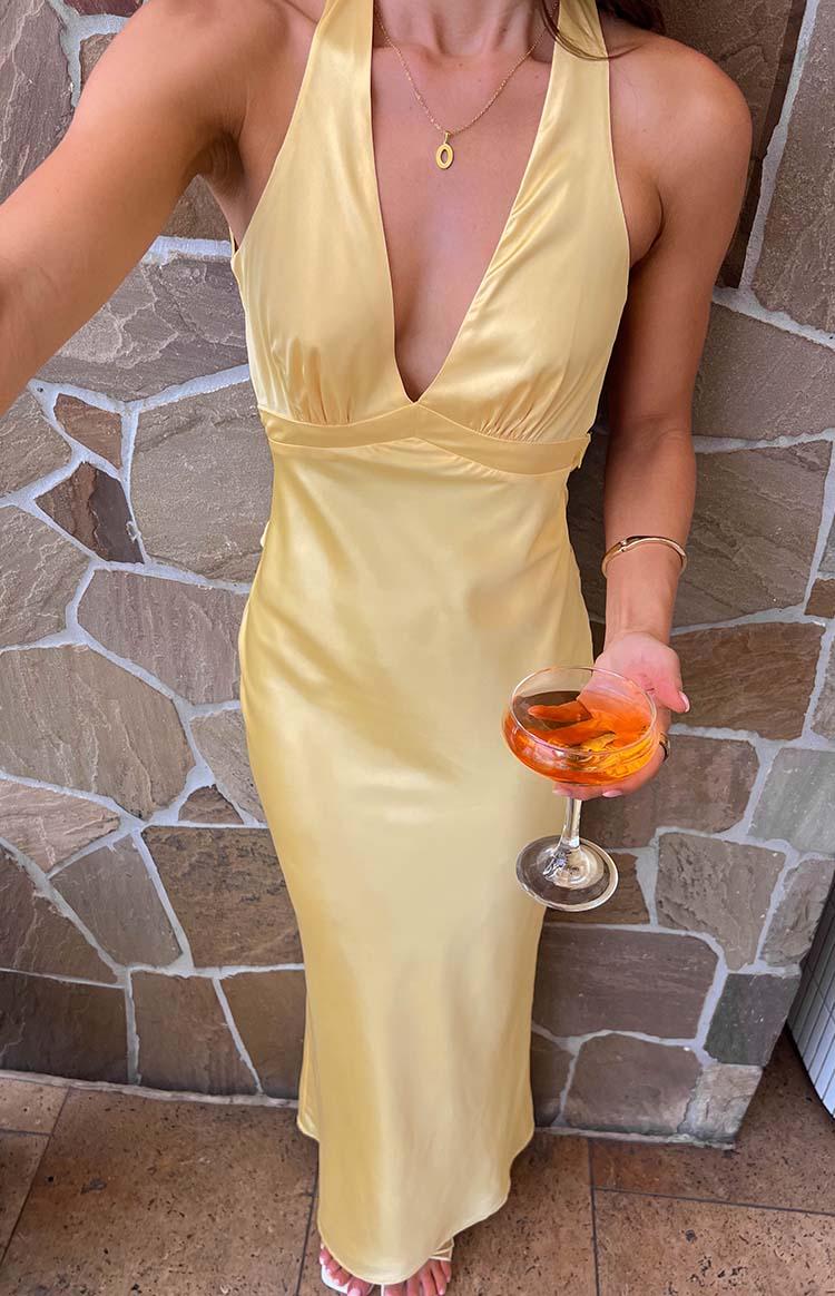 Andison Yellow Maxi Dress Product Image