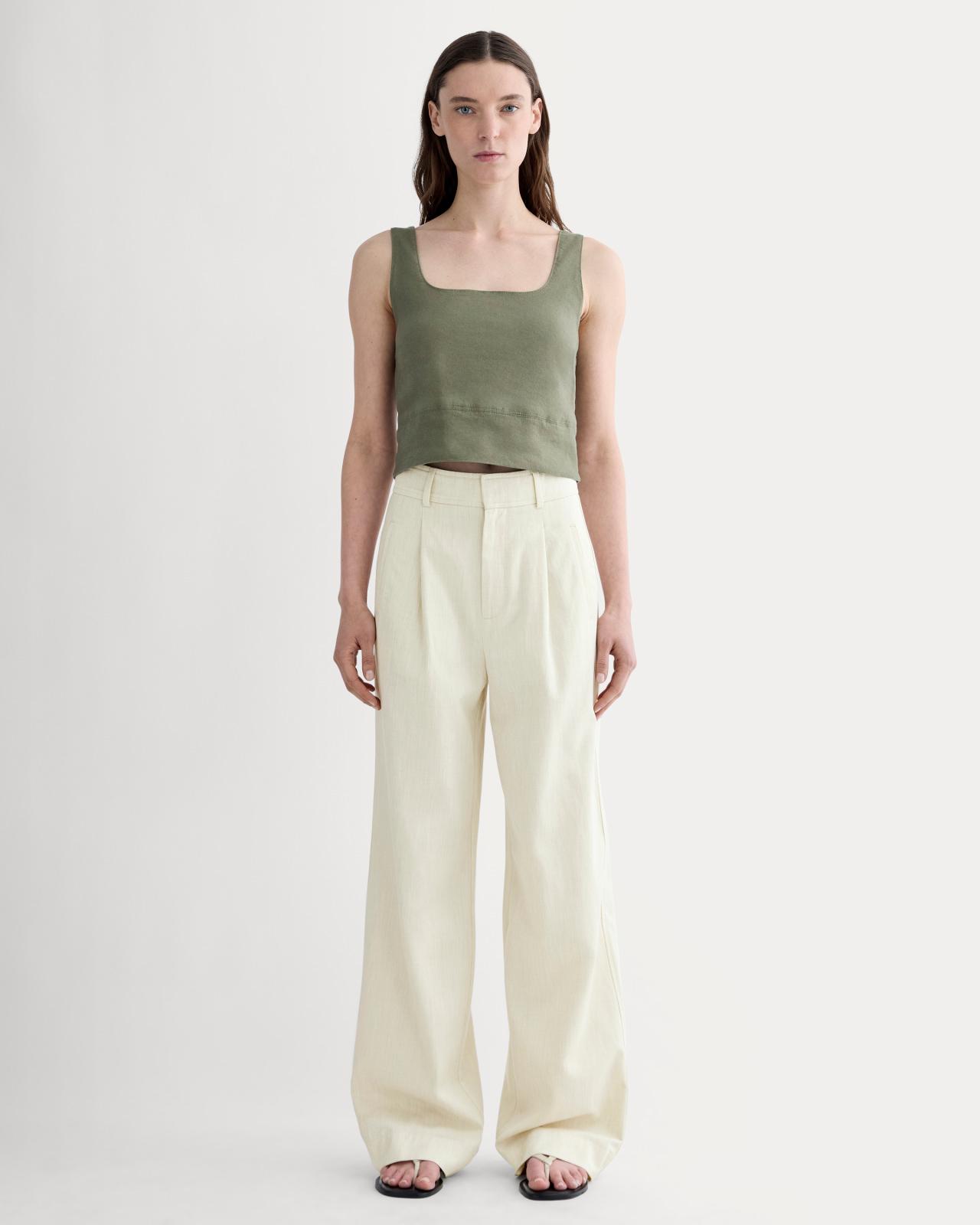 Womens Square Tank in Stretch Linen by Everlane Product Image