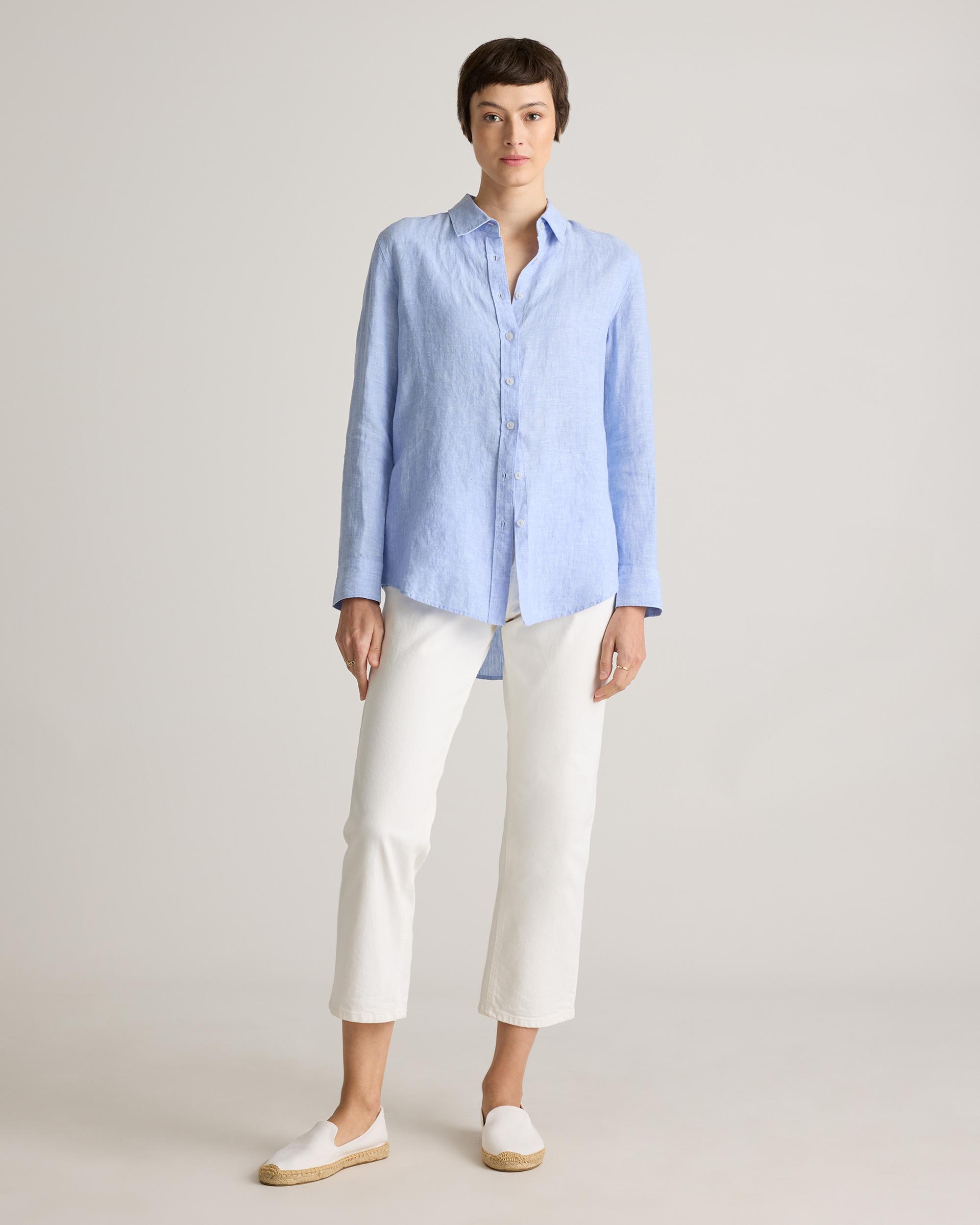 Quince | Women's 100% European Linen Long Sleeve Shirt Product Image