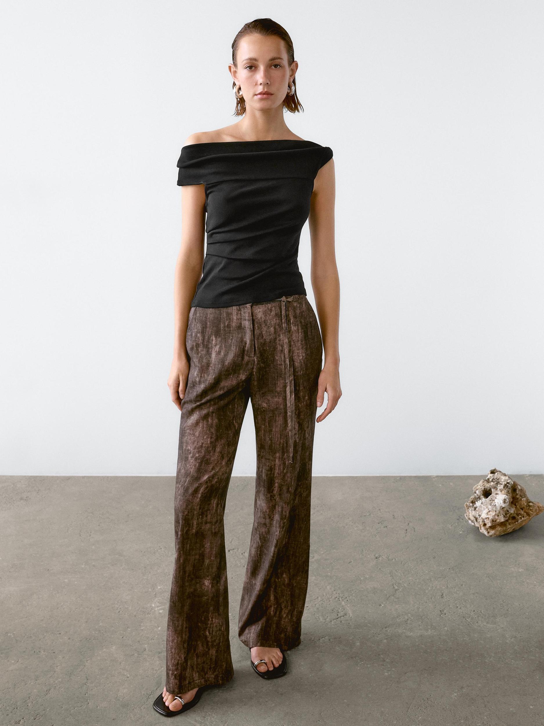 Draped strapless top Product Image