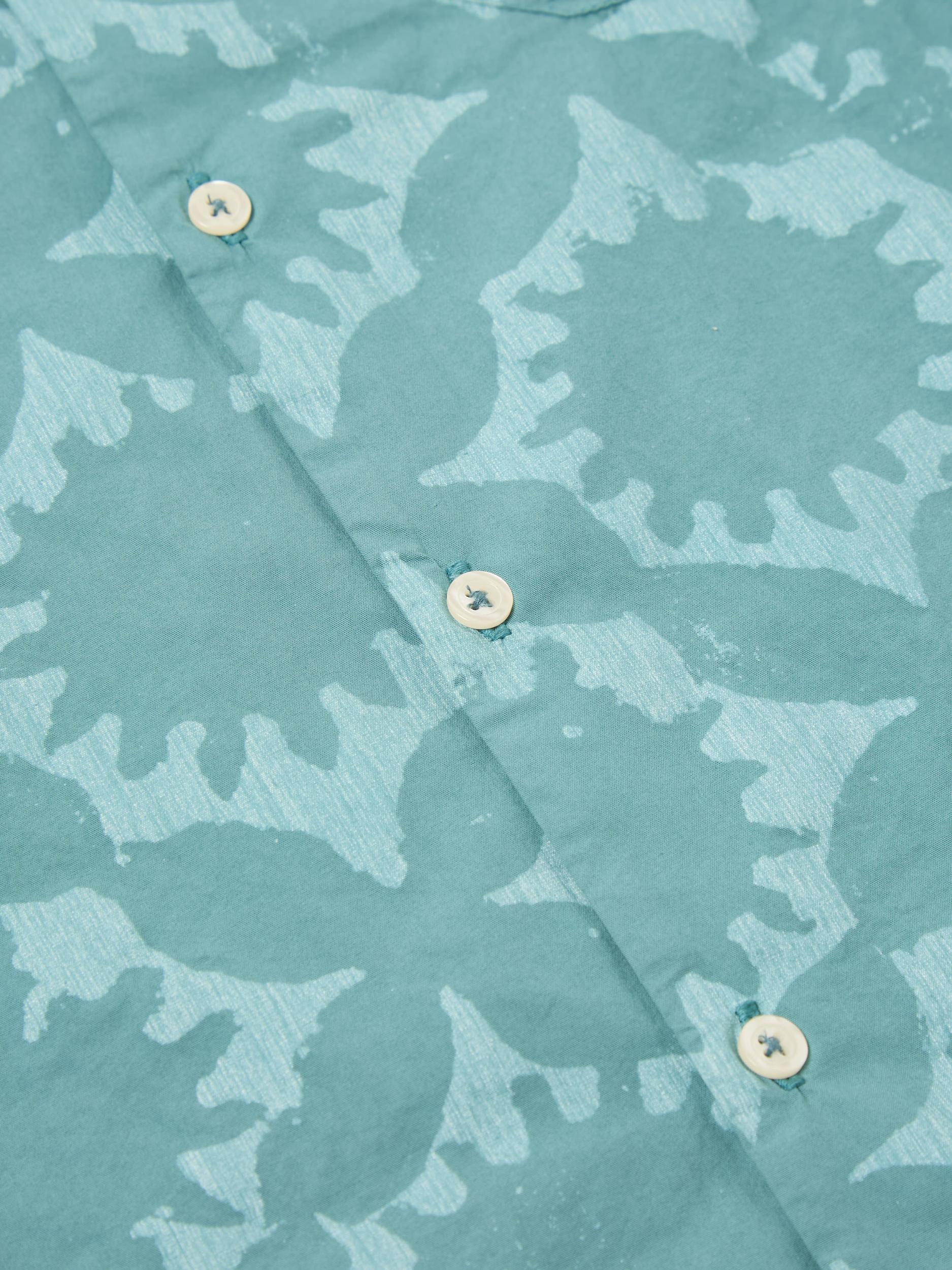 Sea Blue Sun Print Road Shirt Product Image