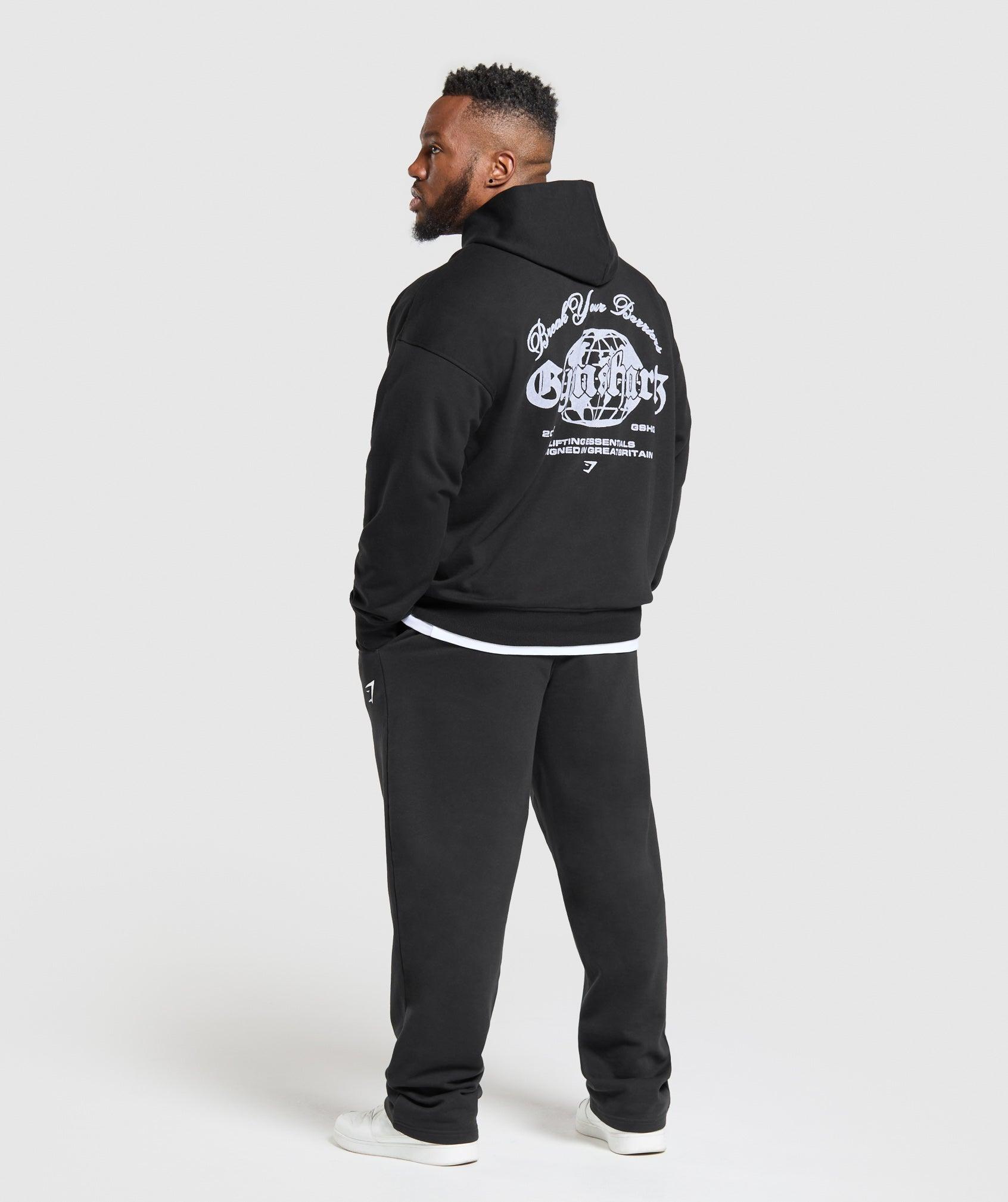 Gymshark Break Your Barriers Hoodie - Black Male Product Image
