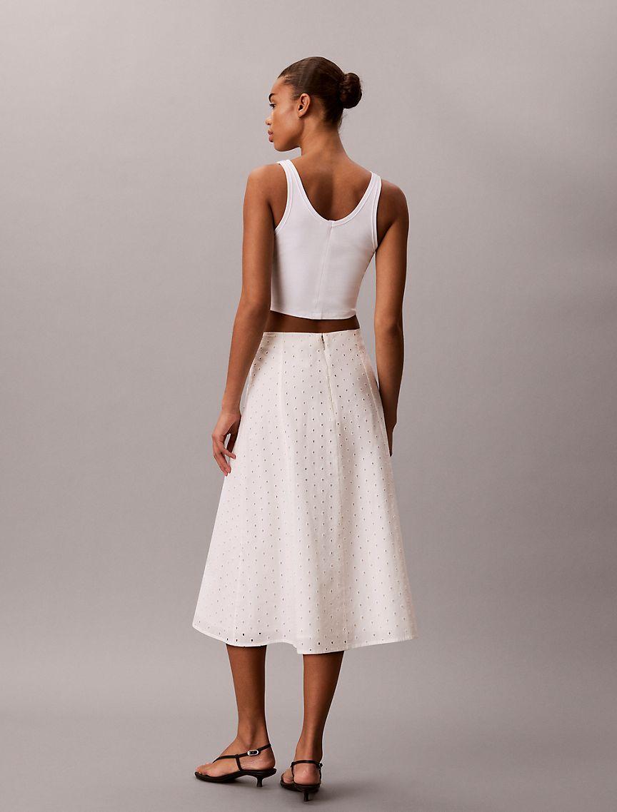Broderie Midi Skirt Product Image