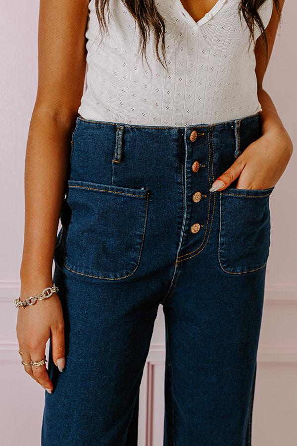 The Adele High Waist Jean In Dark Wash Product Image