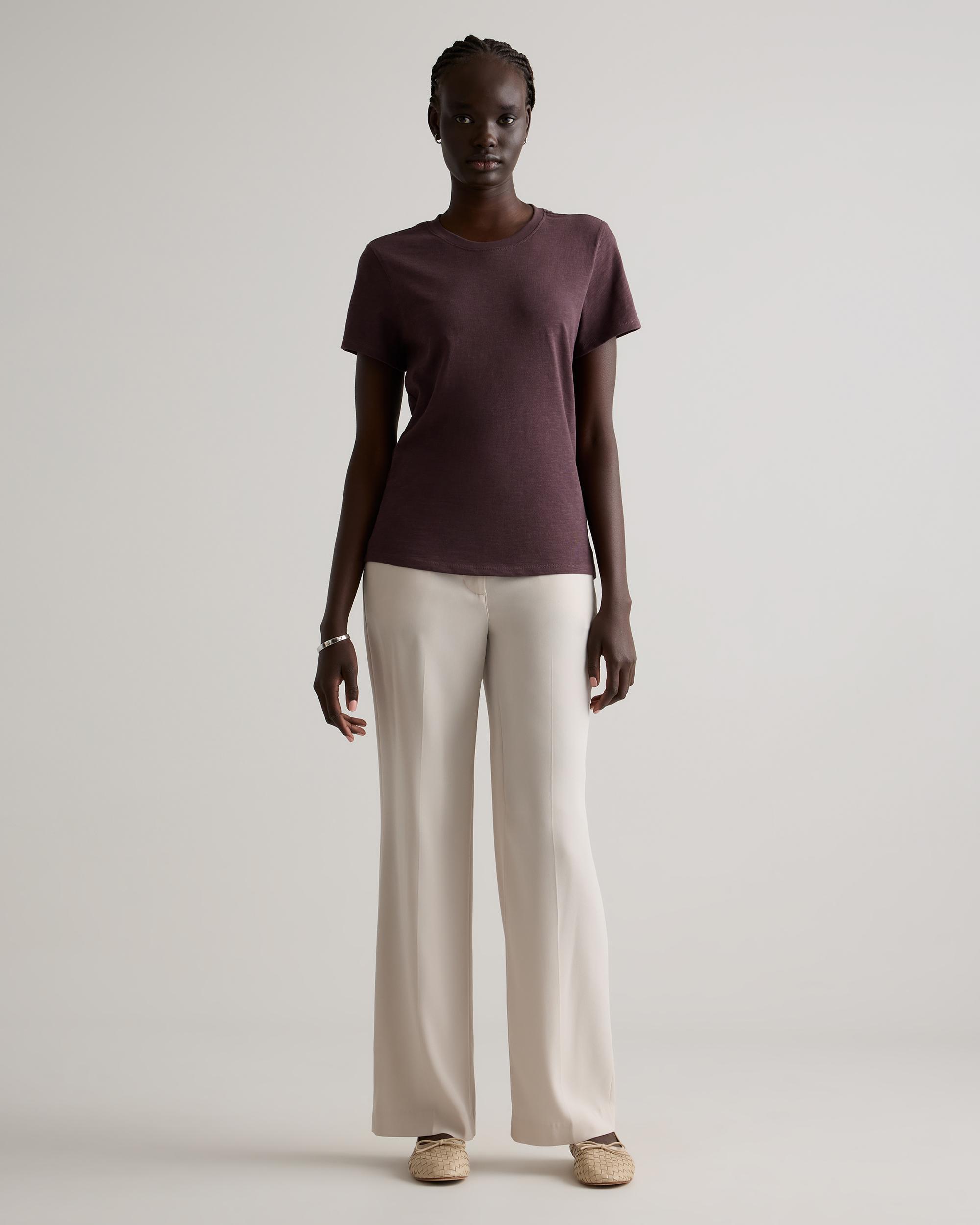 Quince | Women's Slub Crewneck T-Shirt Size XL, Organic Cotton Product Image