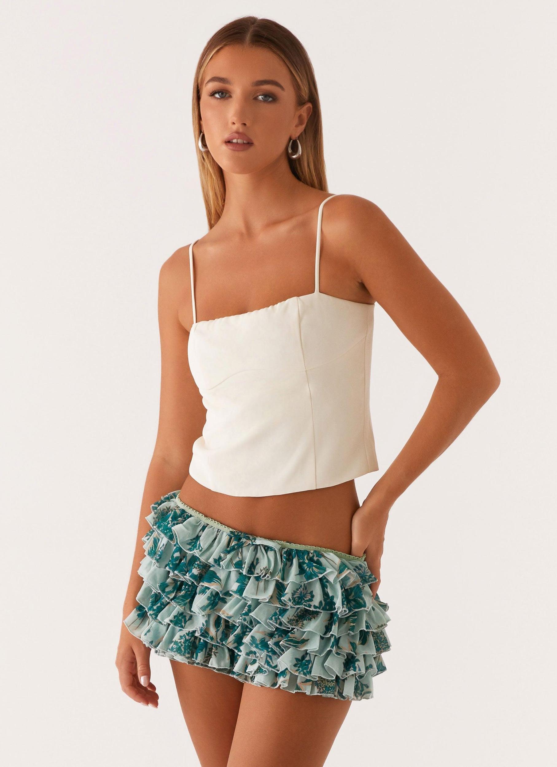 Entertain Me Bloomer Shorts - Cloud Nine Floral Product Image
