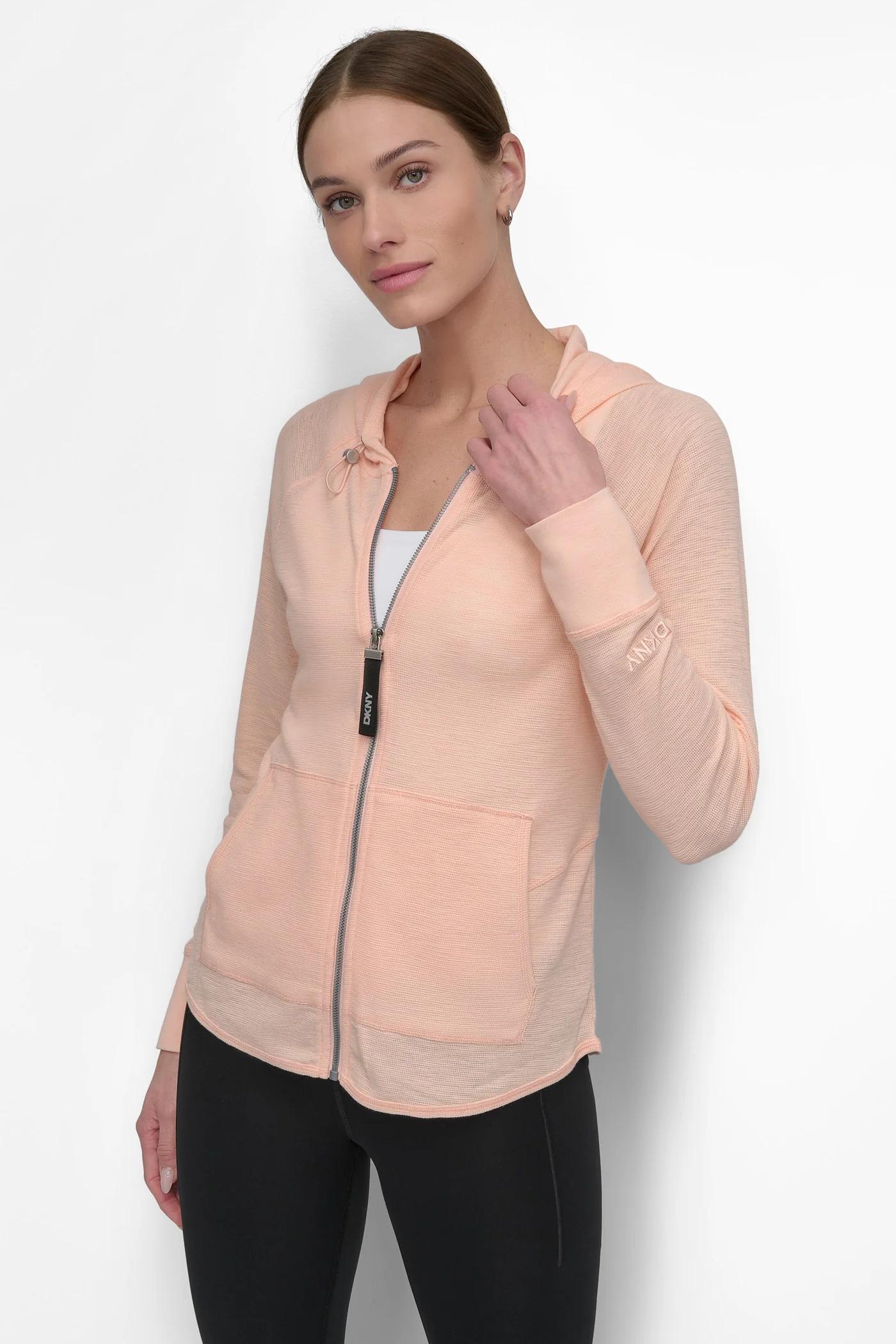 SLUB WAFFLE KNIT HOODIE Product Image