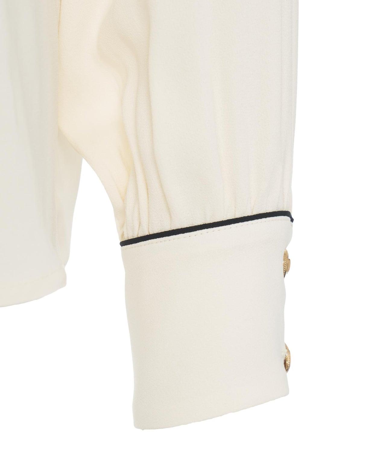 Georgette blouse with tie-neck Product Image