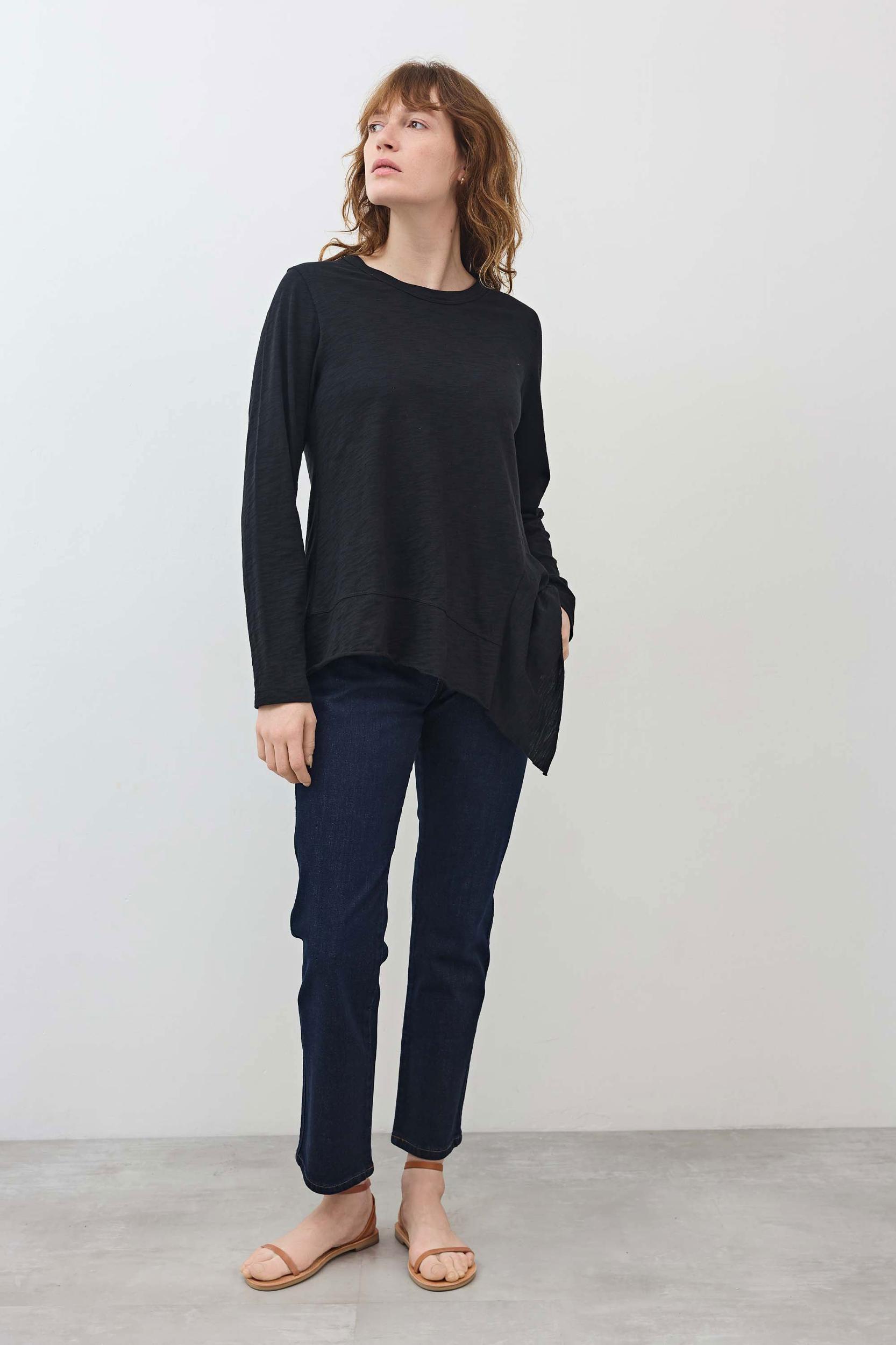 Asymmetric Long Sleeve Tunic Product Image