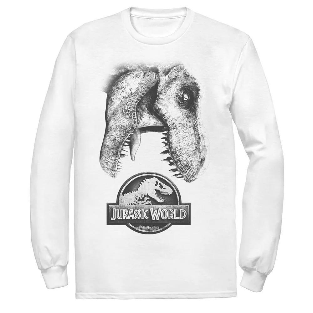 Men's Jurassic World Two T-Rex Icon Attack Grunge Tee,  Product Image