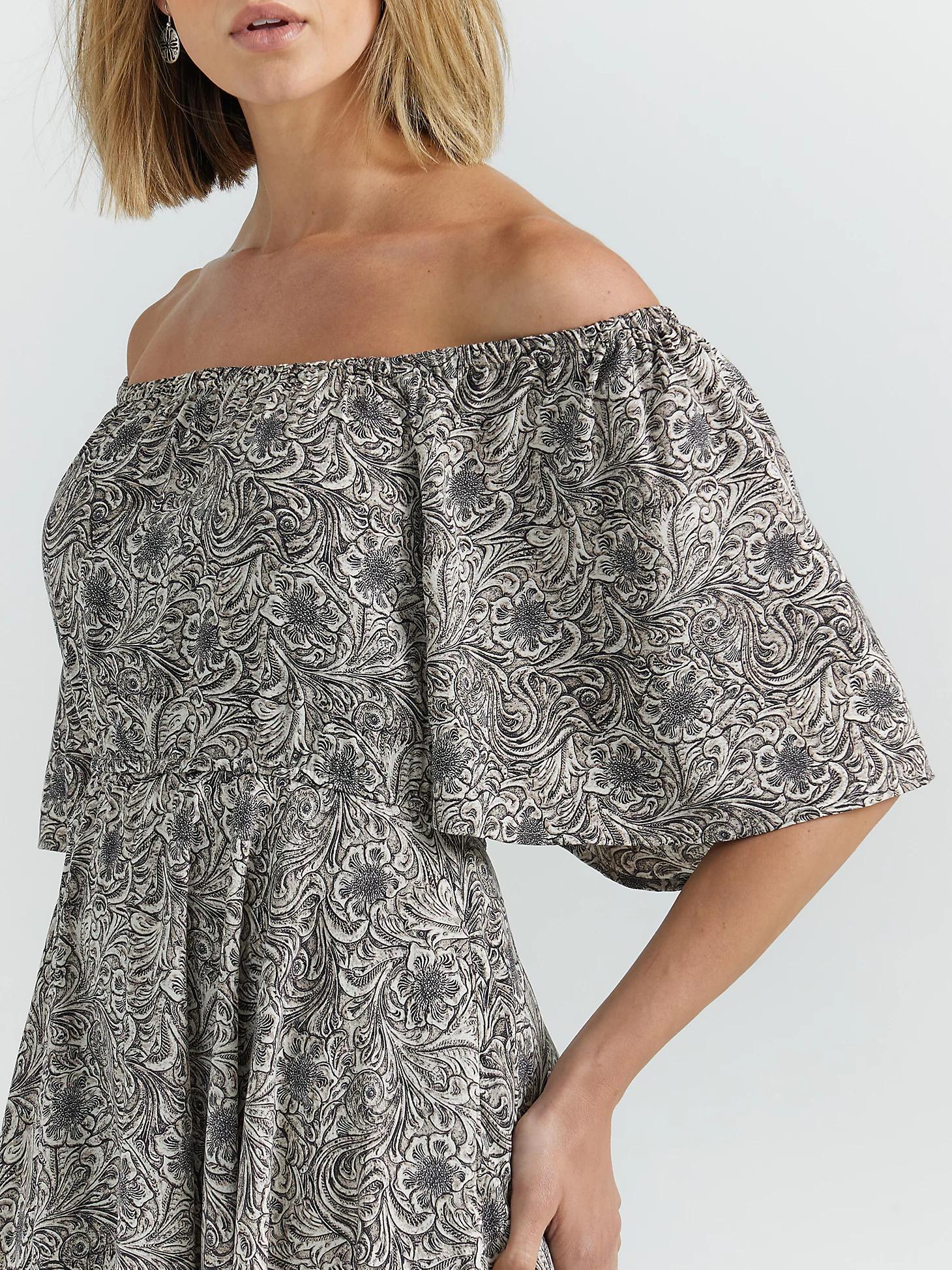 Women's Romantic Flutter Sleeve Dress | Women's DRESSES & JUMPSUITS | Wrangler® Product Image