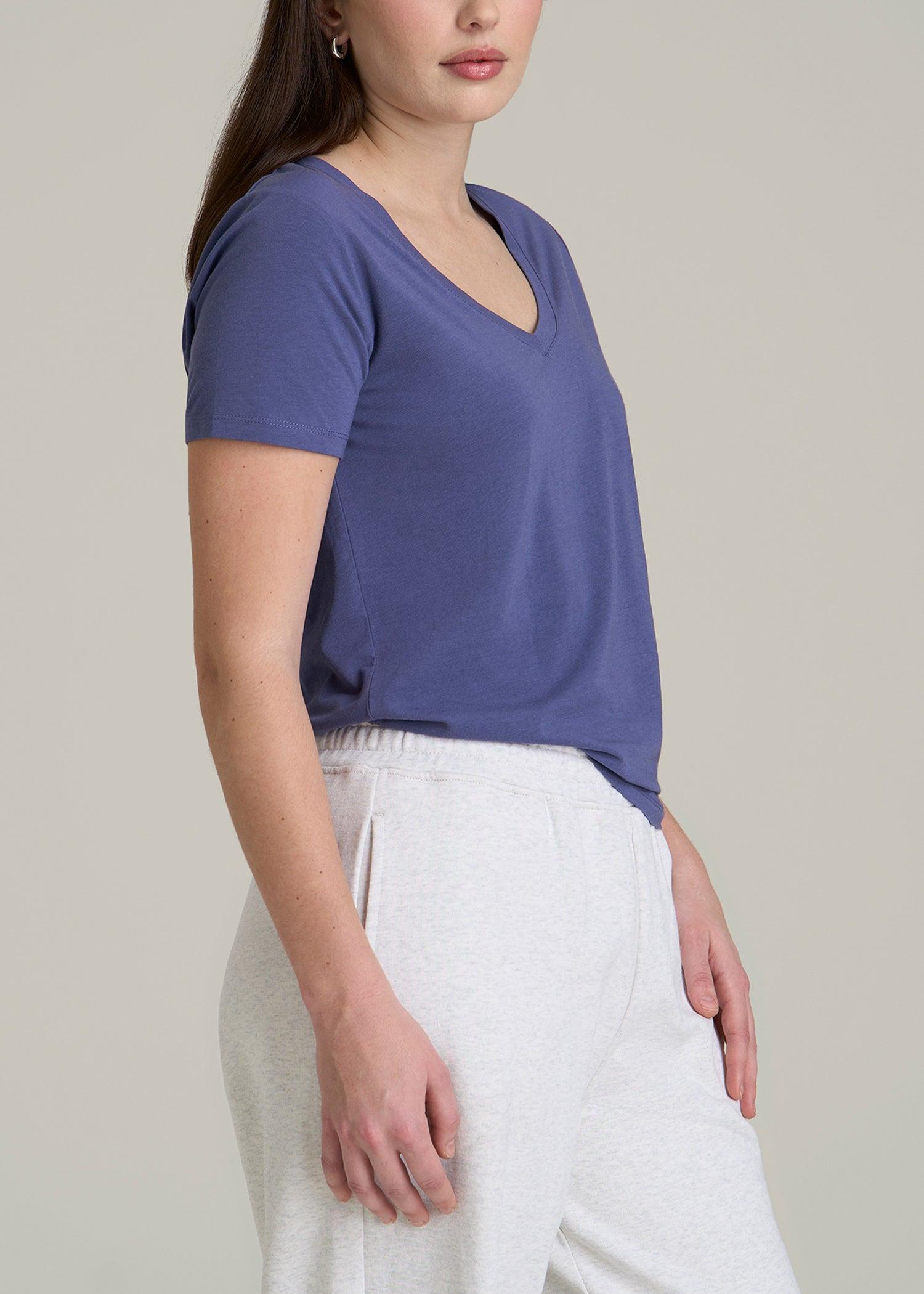 Women's Tall Scoop V-Neck Tee in Future Dusk Product Image