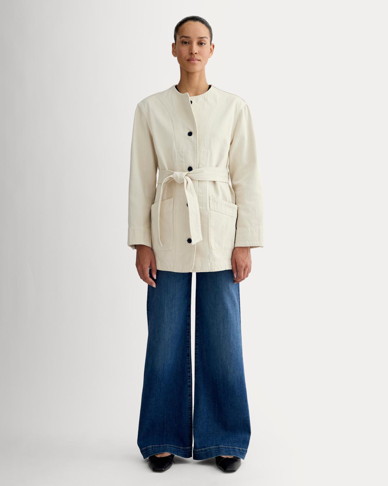 Womens Long Denim Barrel Jacket by Everlane Product Image
