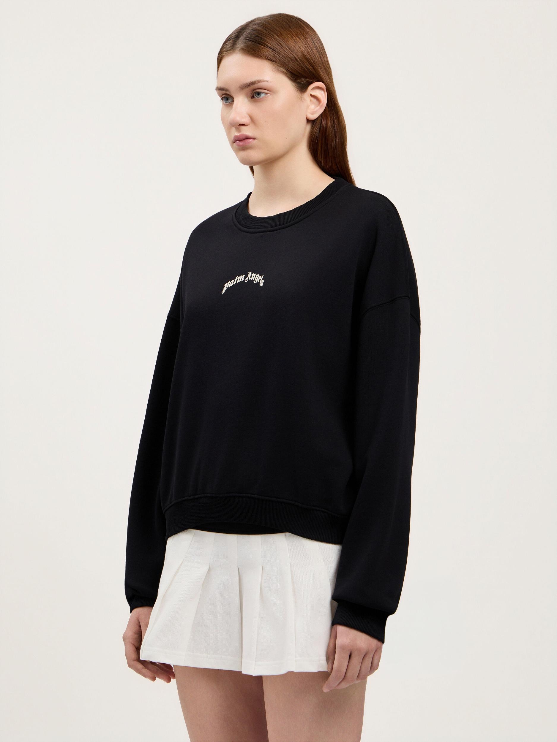 Curved Logo Crop Sweatshirt Product Image