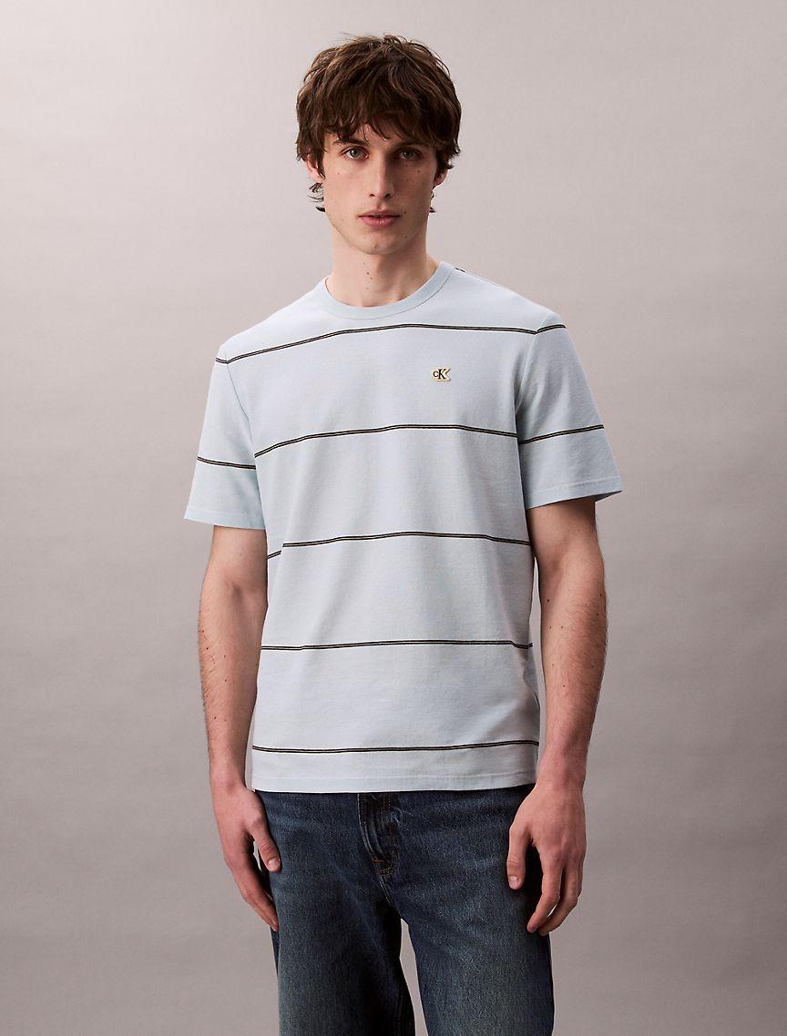 Cotton Stripe Relaxed T-Shirt  Product Image
