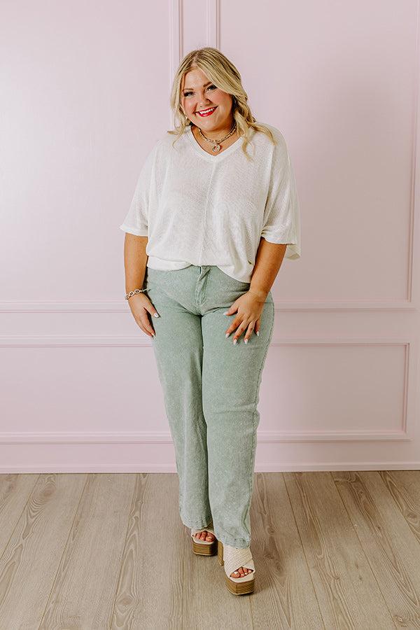 The Dex High Waist Straight Leg Jean In Pear Curves Product Image