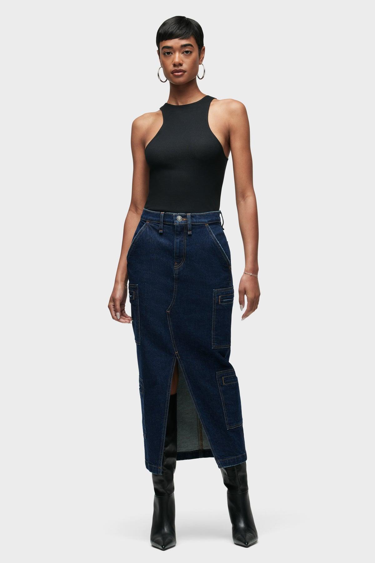 Plus Size Solid Button Up Gathered Wide Leg Pants Women Indigo Elegant Wide Leg Mid Rise Everyday Pants BloomChic 18-20/2X Product Image