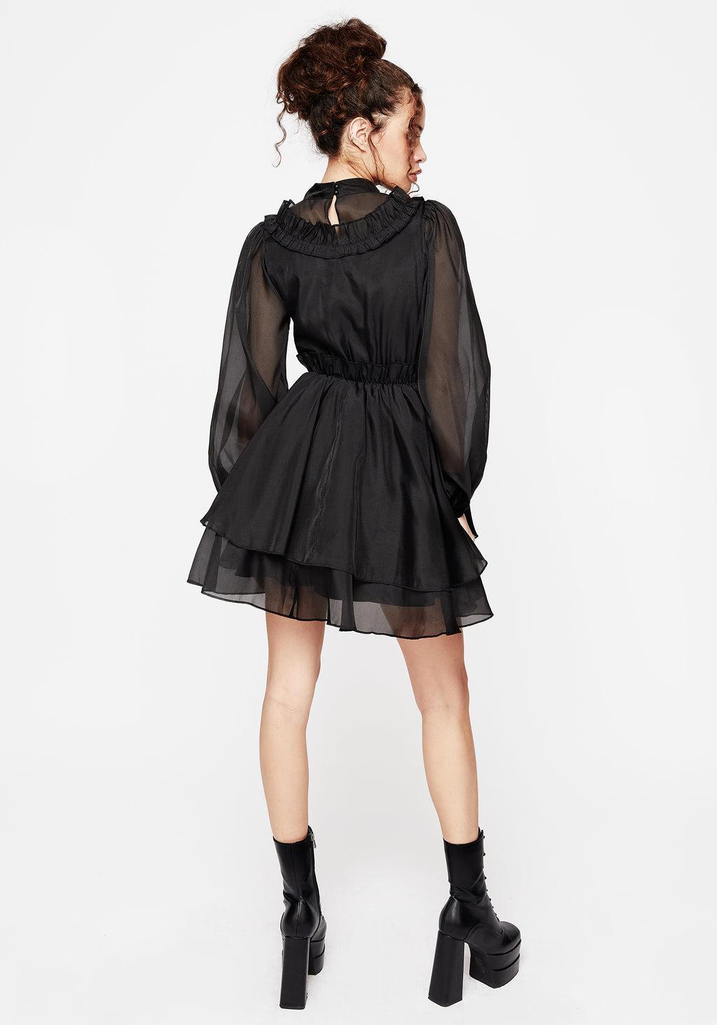 Morose Layered Frill Mini Dress Product Image
