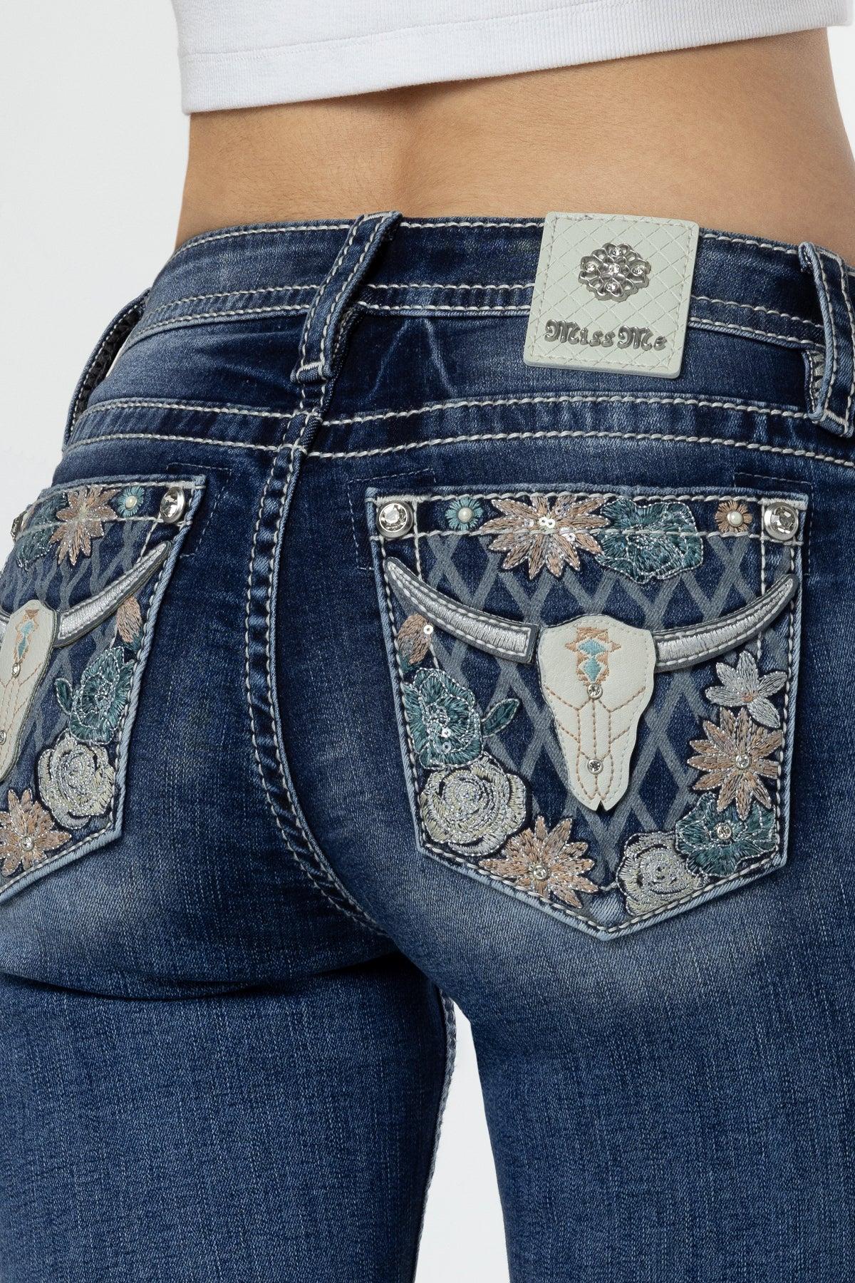 Western Bloom Bootcut Jeans Product Image