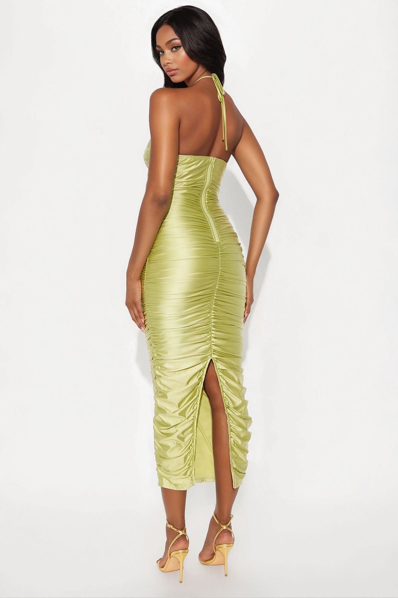 Vacation Romance Maxi Dress - Green Female Product Image