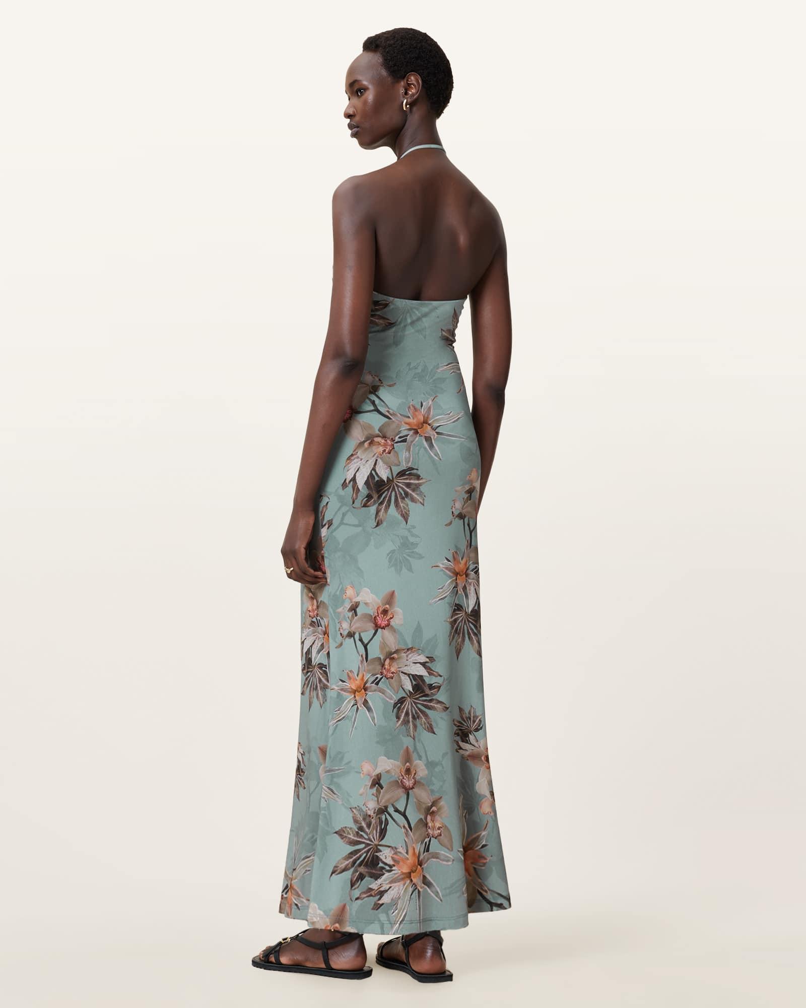 Celia Halterneck Floral Maxi Dress Product Image