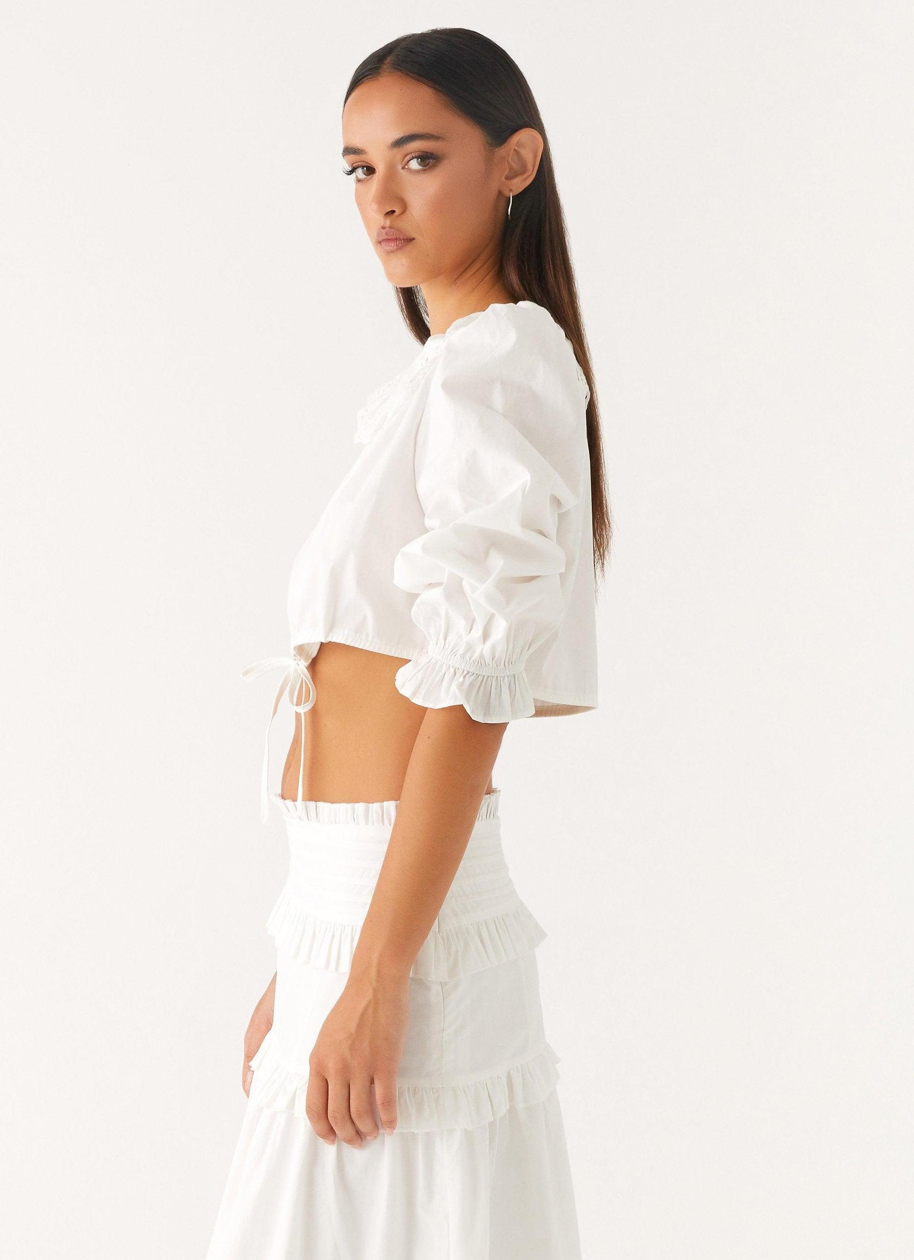 Melania Blouse - White Product Image