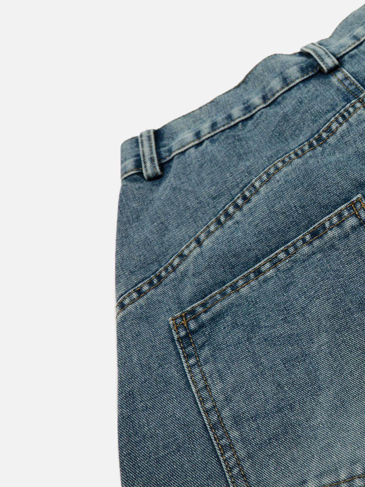 Aelfric Eden Stripe Deconstruction Barrel Longline Jorts Product Image