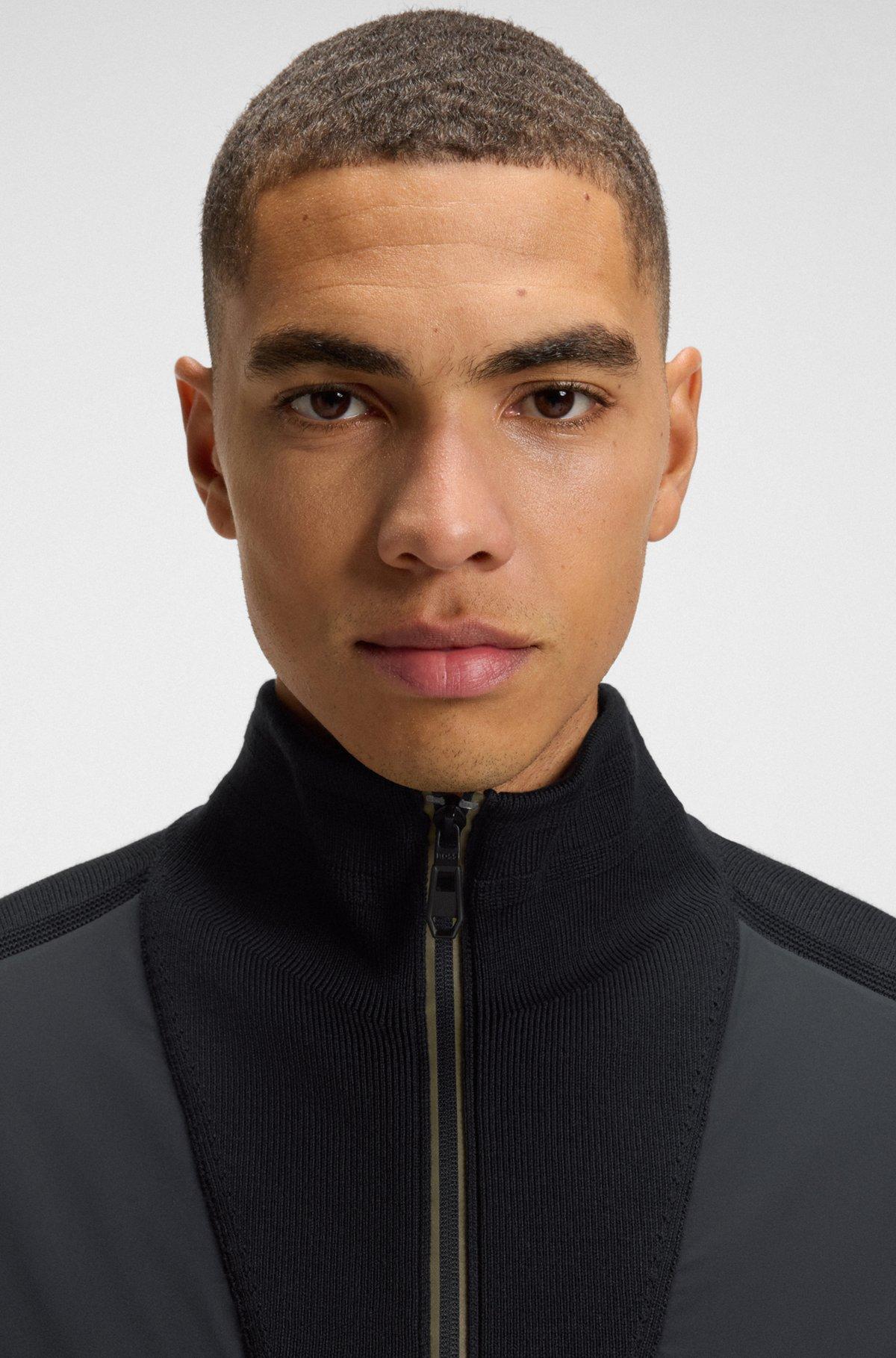 Knitted jacket with Double B monogram Product Image