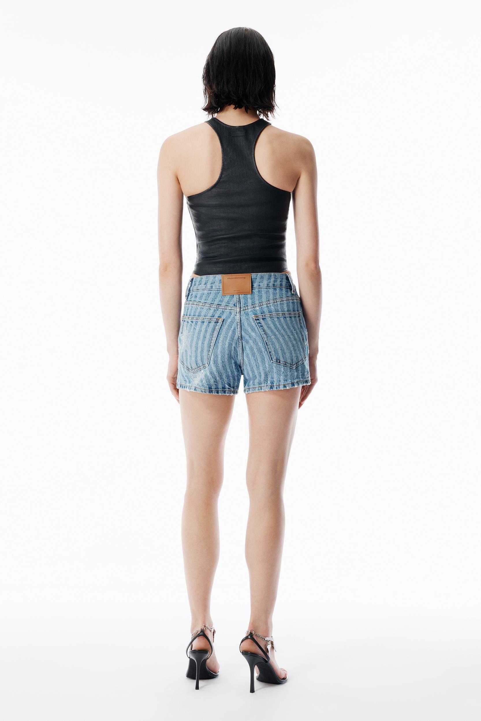 Vintage Medium Indigo Stars & Stripes Shorty Product Image