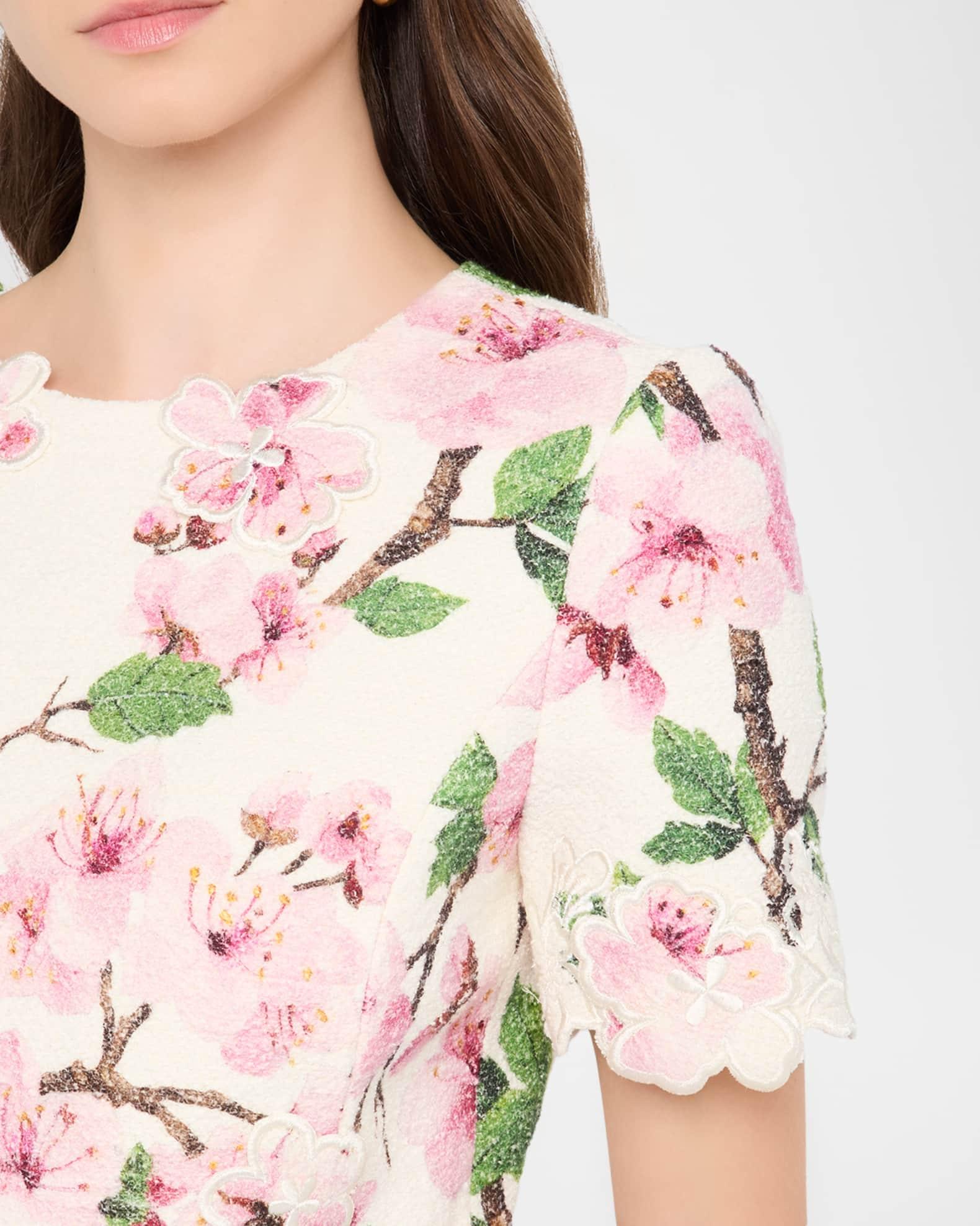 Floral Embroidered Tweed Mini Dress Product Image