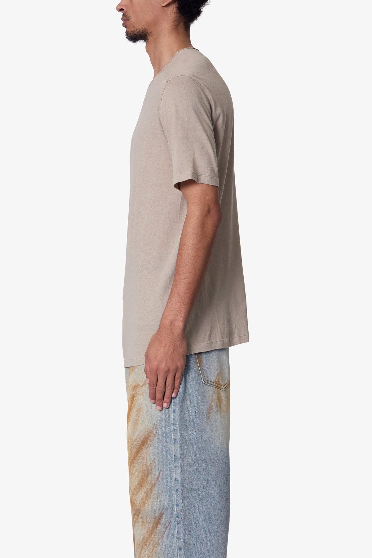 Sheer Crewneck Tee - Bone Product Image