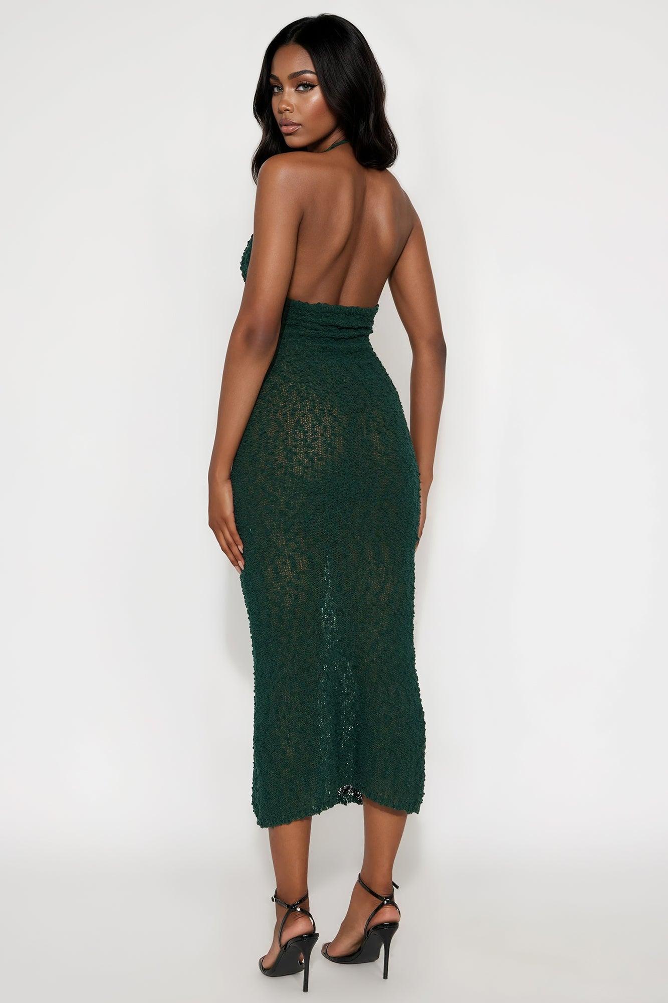 Ruby Crochet Maxi Dress - Hunter Female Product Image