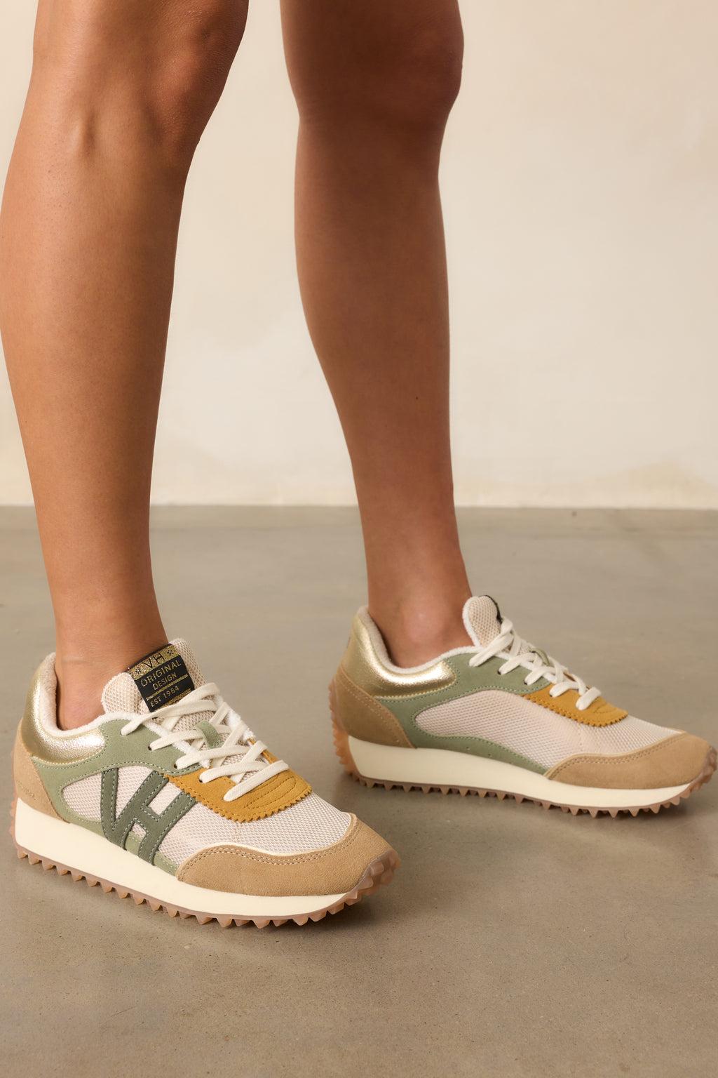 Vintage Havana Cosmic Camel Olive Multi Sneakers Product Image