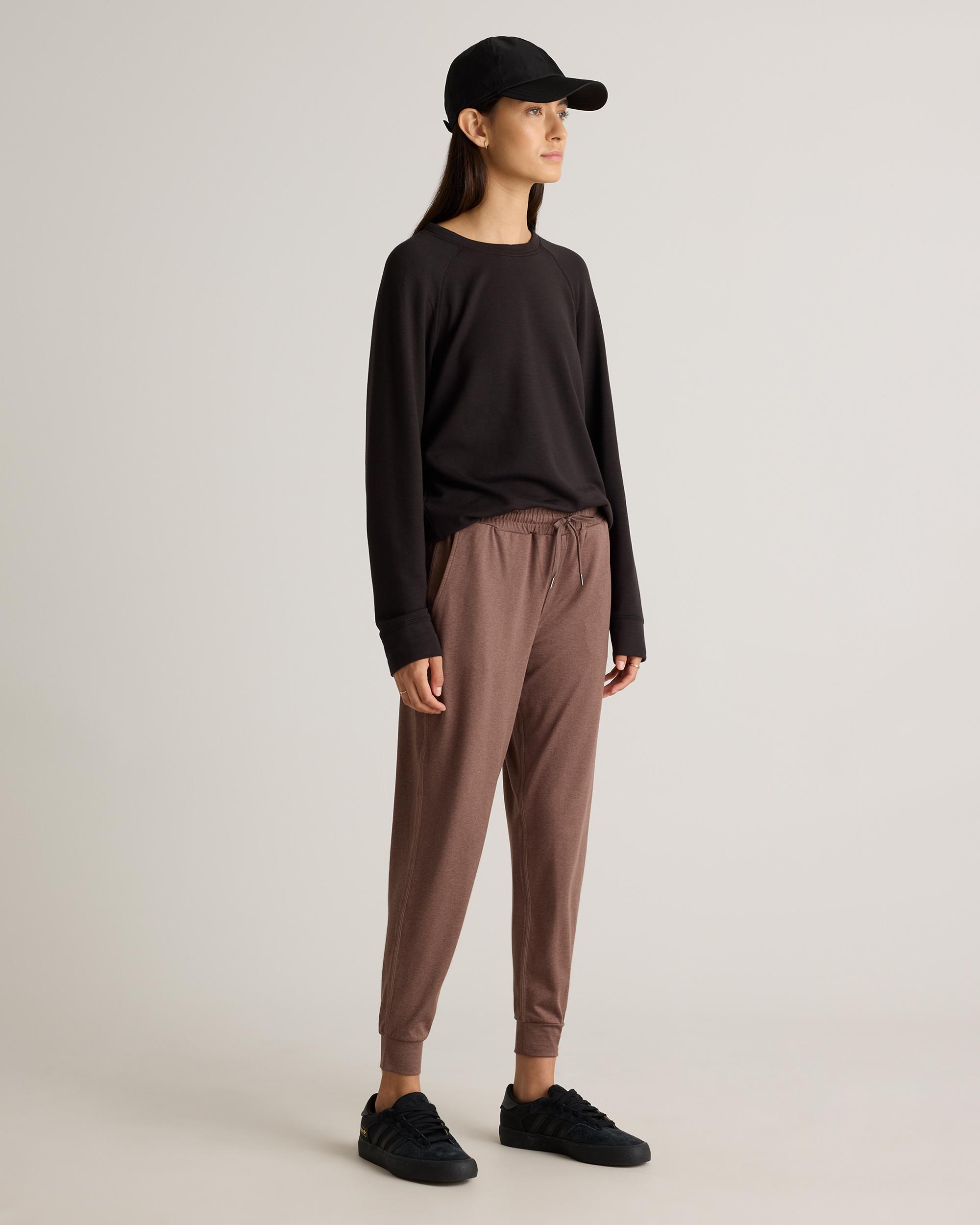 Quince | Women's Flowknit Mid-Rise Jogger Recycled Poly with Stretch Product Image