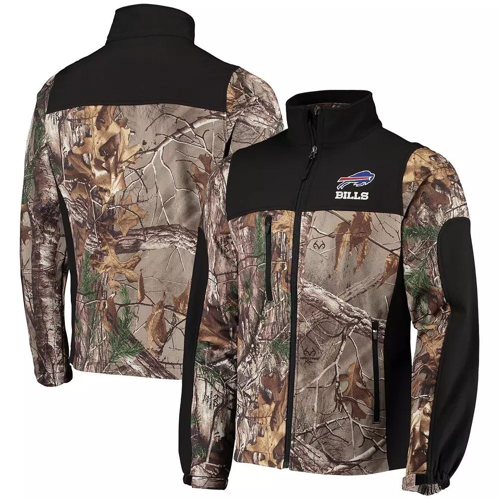 Men's Dunbrooke Realtree Camo/Black Buffalo Bills Circle Hunter Softshell Full-Zip Jacket, Size: Medium, Green Product Image